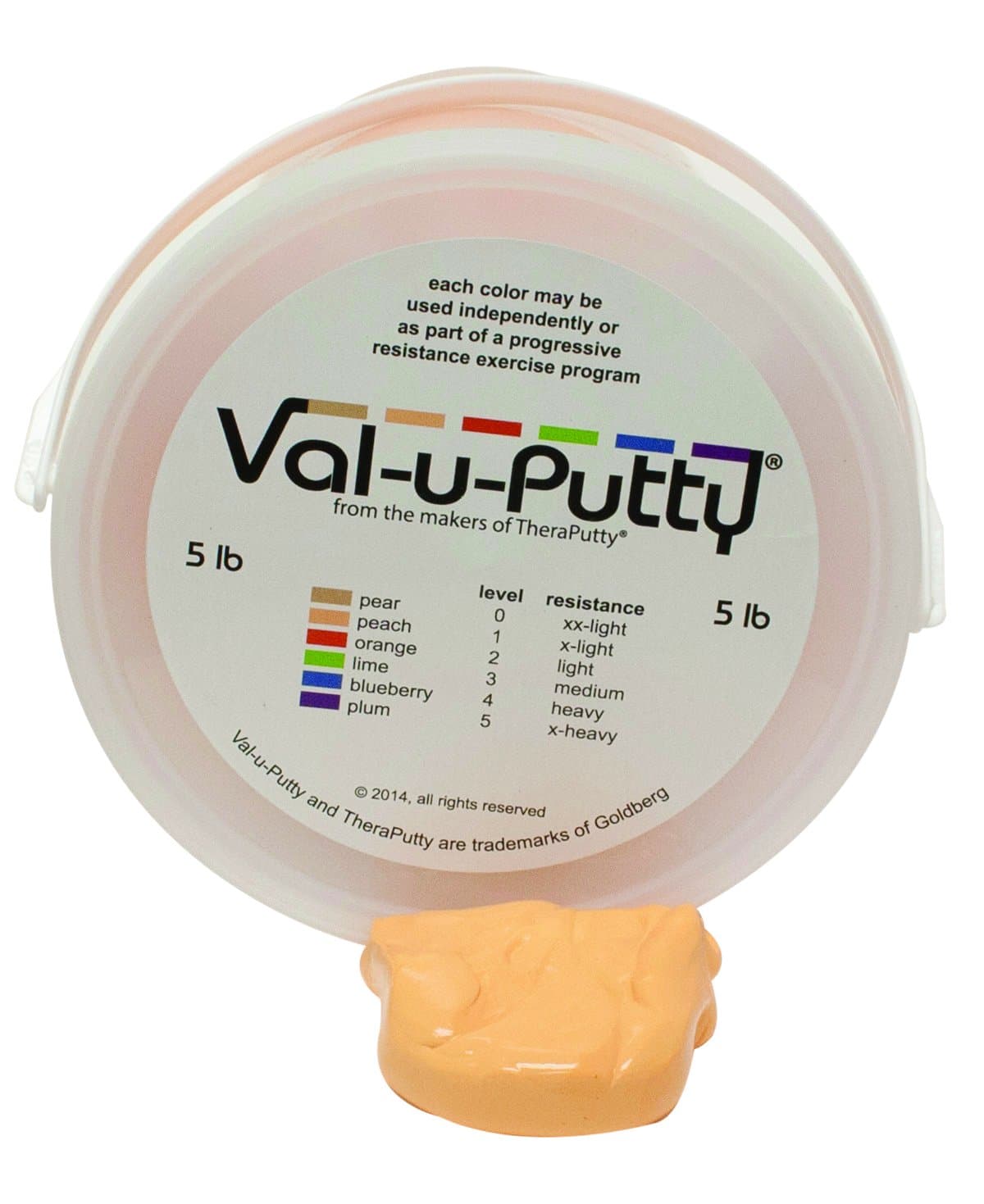 Val-u-Putty 10-3951 Exercise Putty, Peach, Lx-Soft, 5lbs