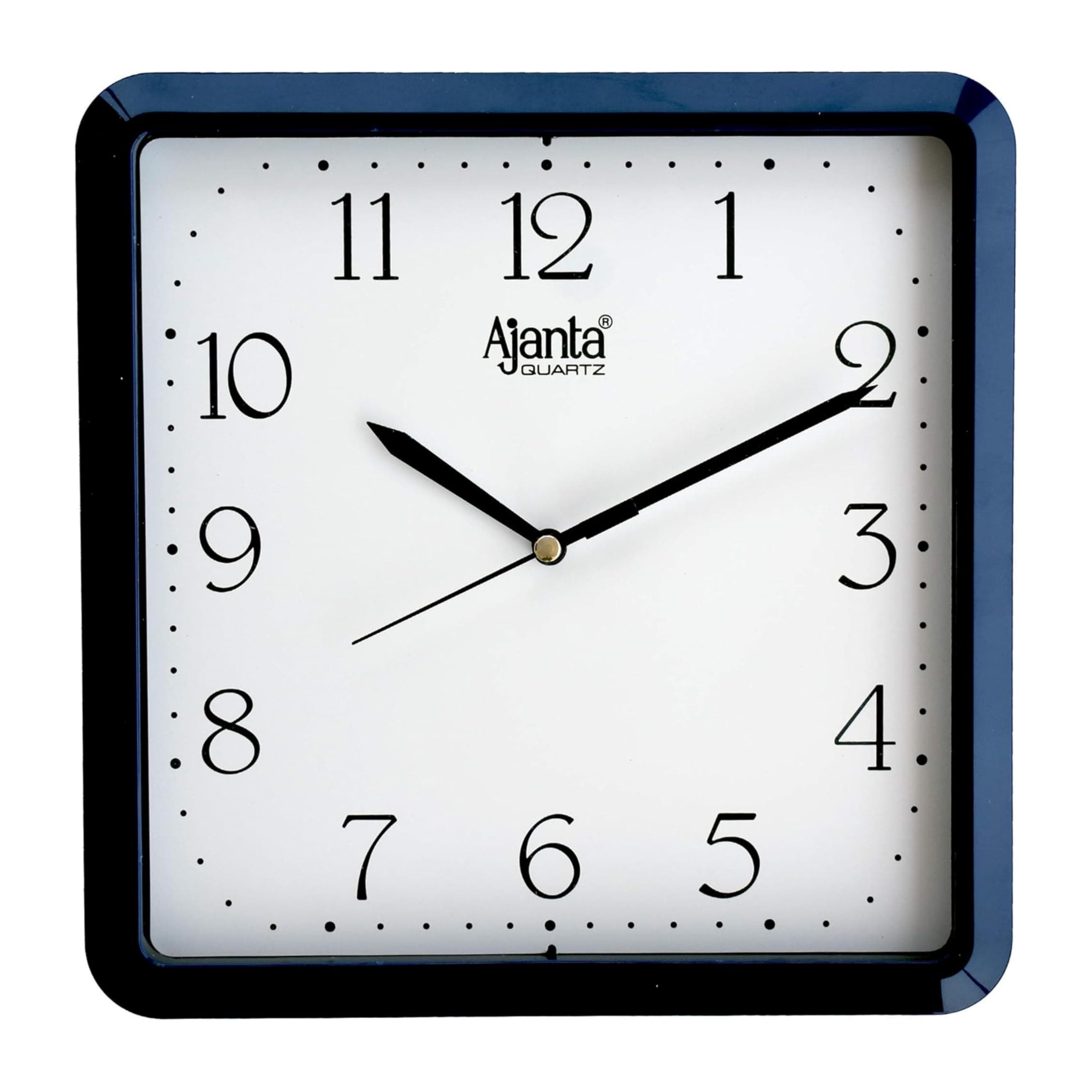 Ajanta Plastic Step Movement Wall Clock (Blue, 9 Inch) - Analog