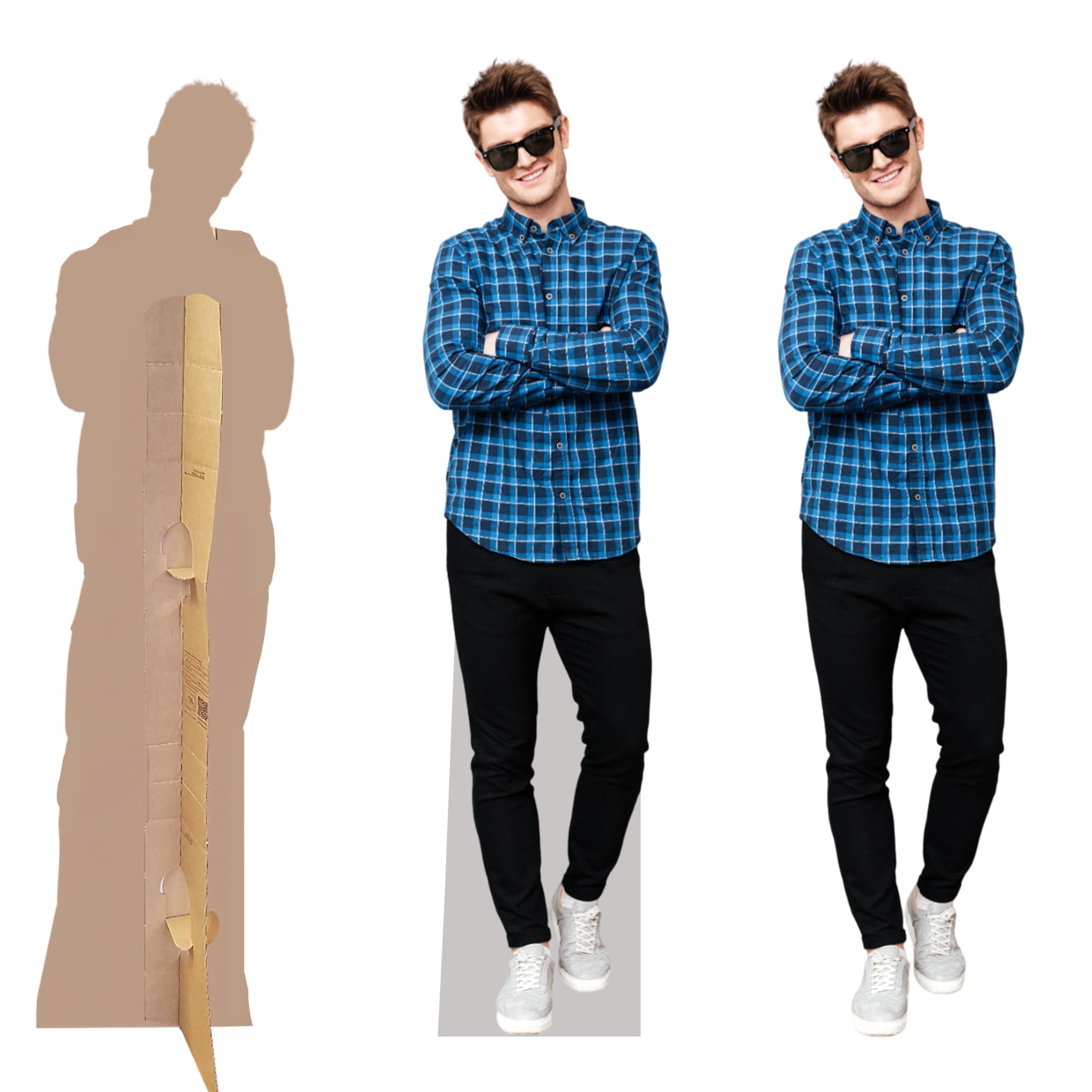 Custom Life Size Cardboard Cutout, Personalized High Resolution Stand Up, Upload Your Own Photo, Perfect for Wedding, Graduation, Birthday