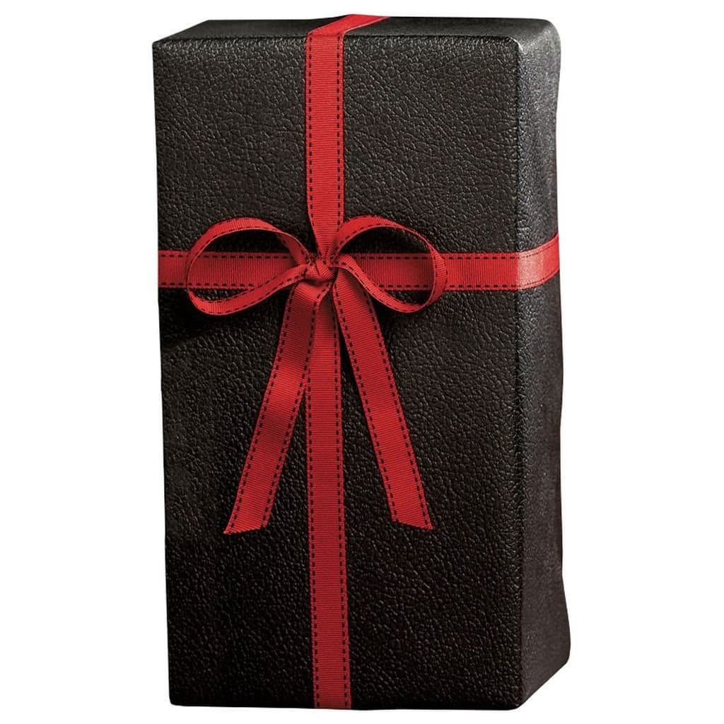 Tough 1 Embossed Leather Gift Wrap Black