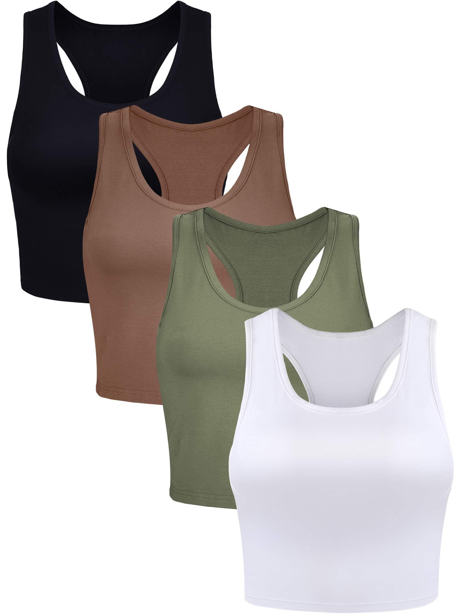 BoaoBOAO Damen Tanks (4er Pack)