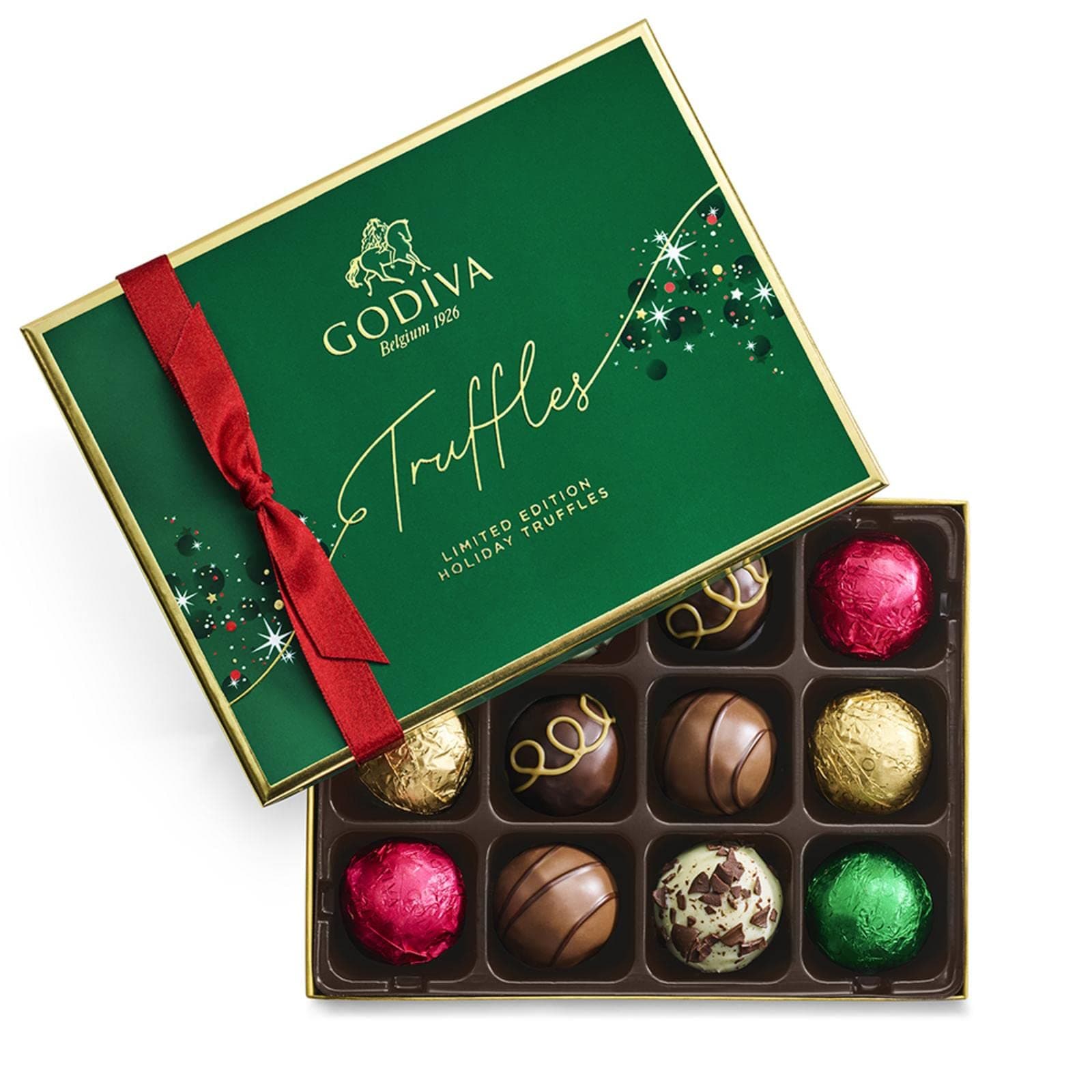 12pc Holiday Chocolate Truffle Gift Box