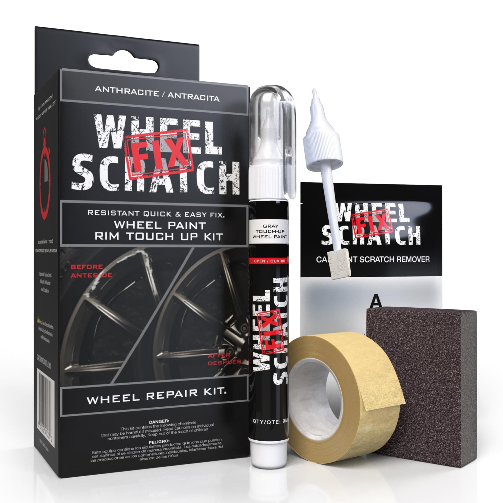 Quick And Easy Wheel Touch Up Kit Universal Colors (Anthracite)