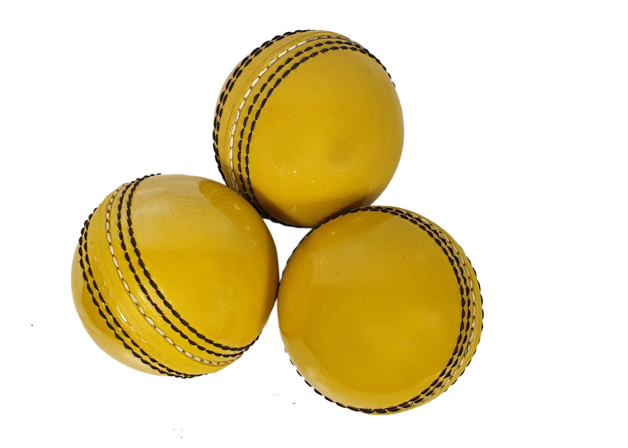 KSZ TRADERS Cricket rubber soft balls for practice (SET OF 3) YELLOW
