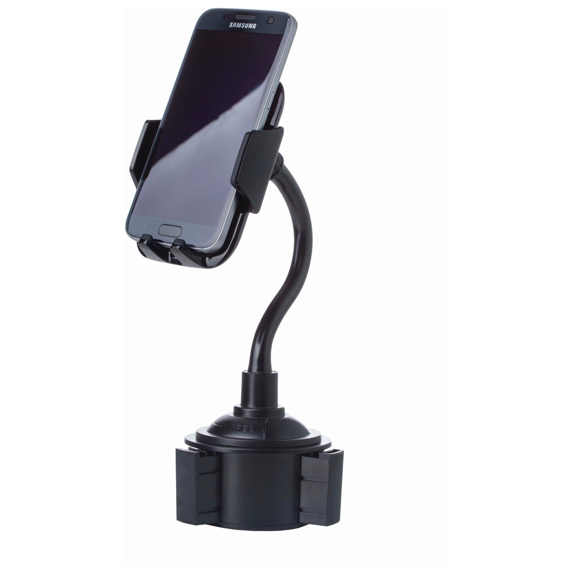Diamond Plate Adjustable Car Cup Holder Phone Mount Iphone Samsung Ect.