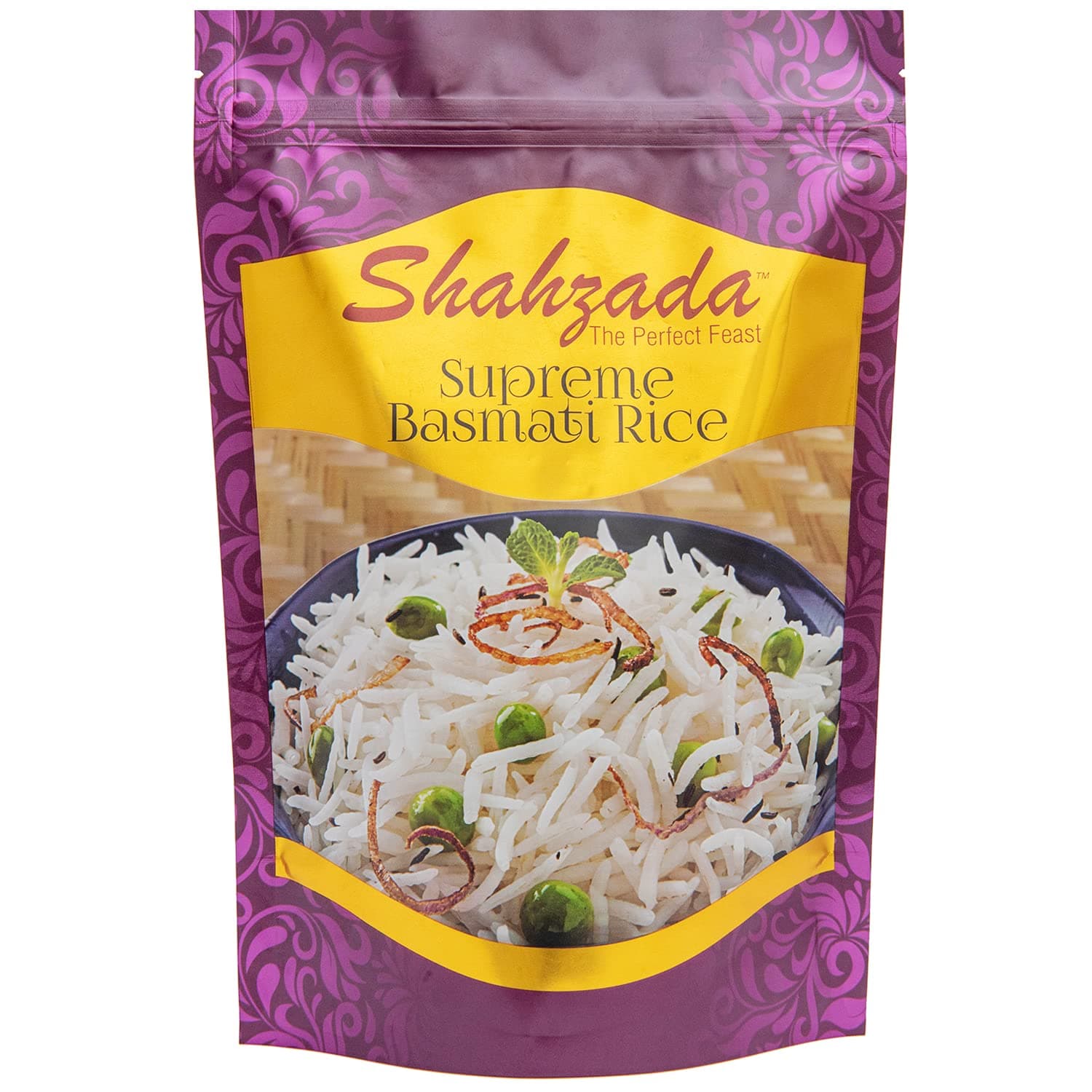 Supreme Basmati Rice (02 Lbs.) – Extra Long Grain, Slender and Non-Sticky Grain for Ultimate Dining Experience, Non-GMO, Vegan, Gluten Free, Soy Free, No Cholesterol, Resealable Zip-Lock Bag – Extra Long Grain Basmati Rice 02 Pound Packing