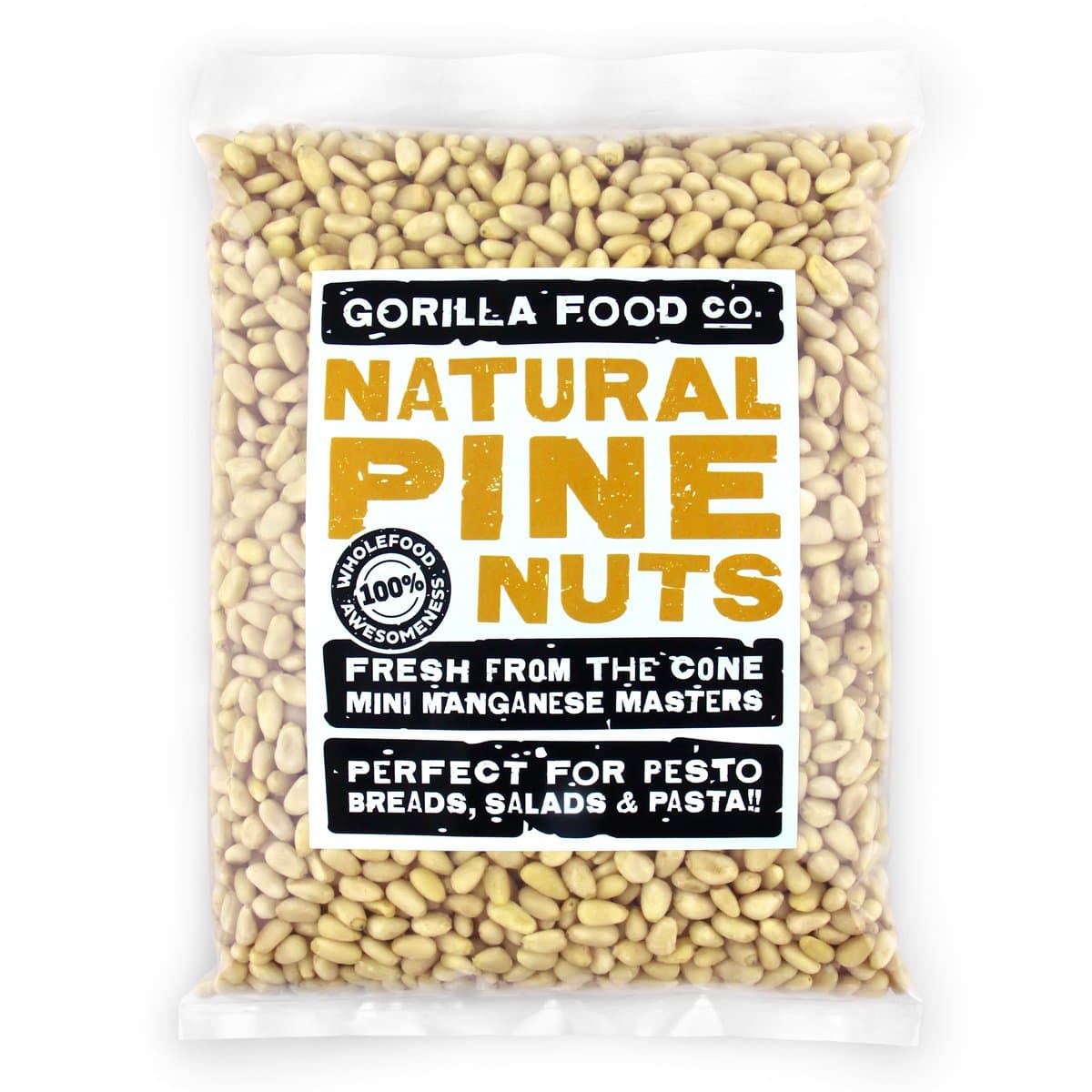 Gorilla Food Co. Pine Nuts (Kernels) - 400g | Raw | Unsalted