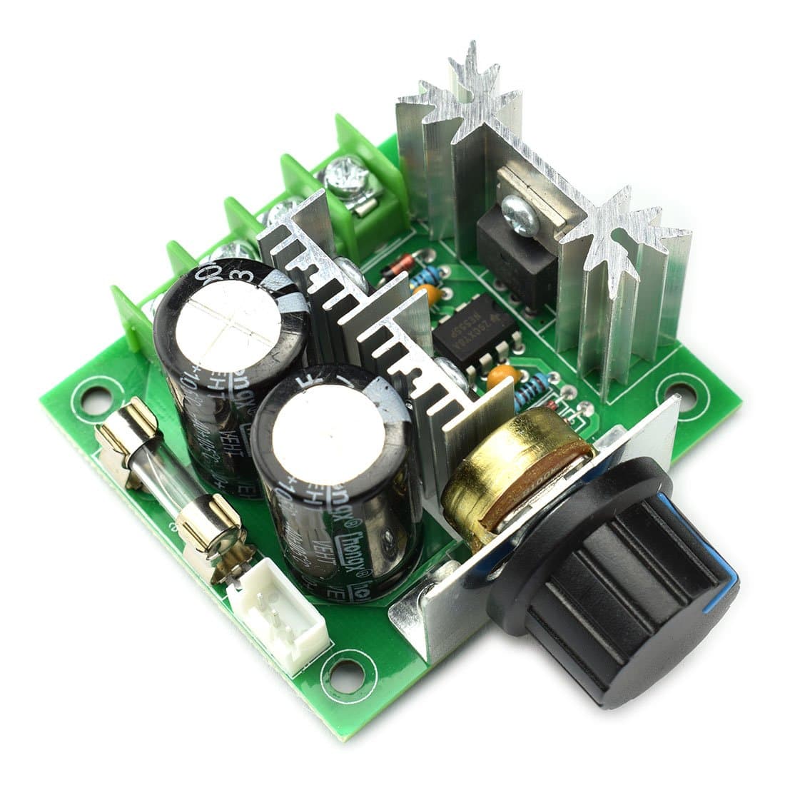 DZS Elec 10A 12V-40V DC Motor Speed Controller 12V 24V PWM Variable Speed Regulator Governor Switch CCMHCN With Speed Control Knob