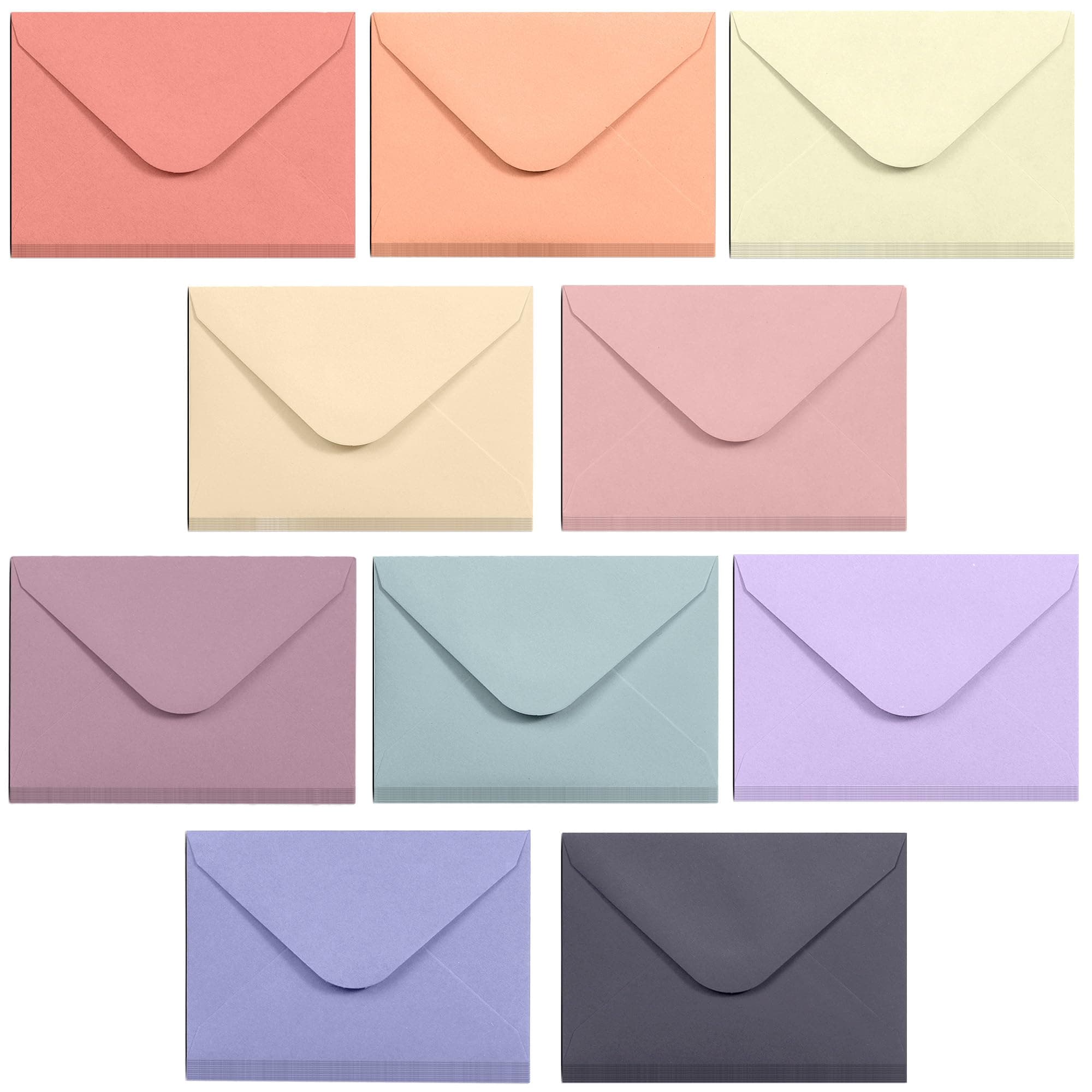 10 Pastel Envelopes