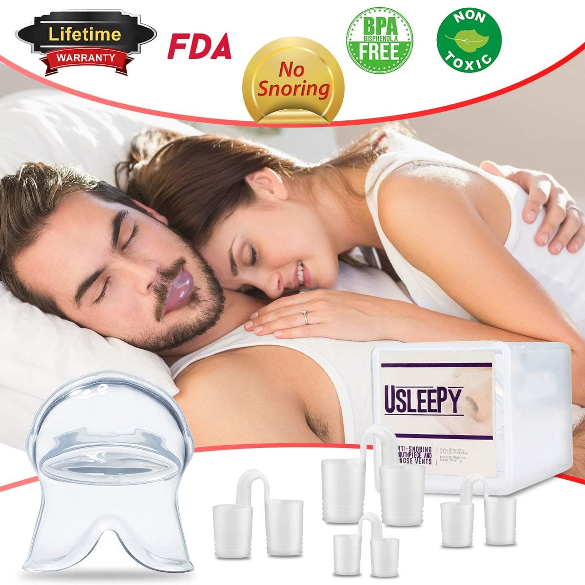 Anti Snoring Devices Snoring Solution, 4 Set Snore Stopper Nose Vents Nasal Dilators Anti Snoring Stop Snoring Solution Anti-Snoring Sleep Aid Device Snore Reduction for Men Women