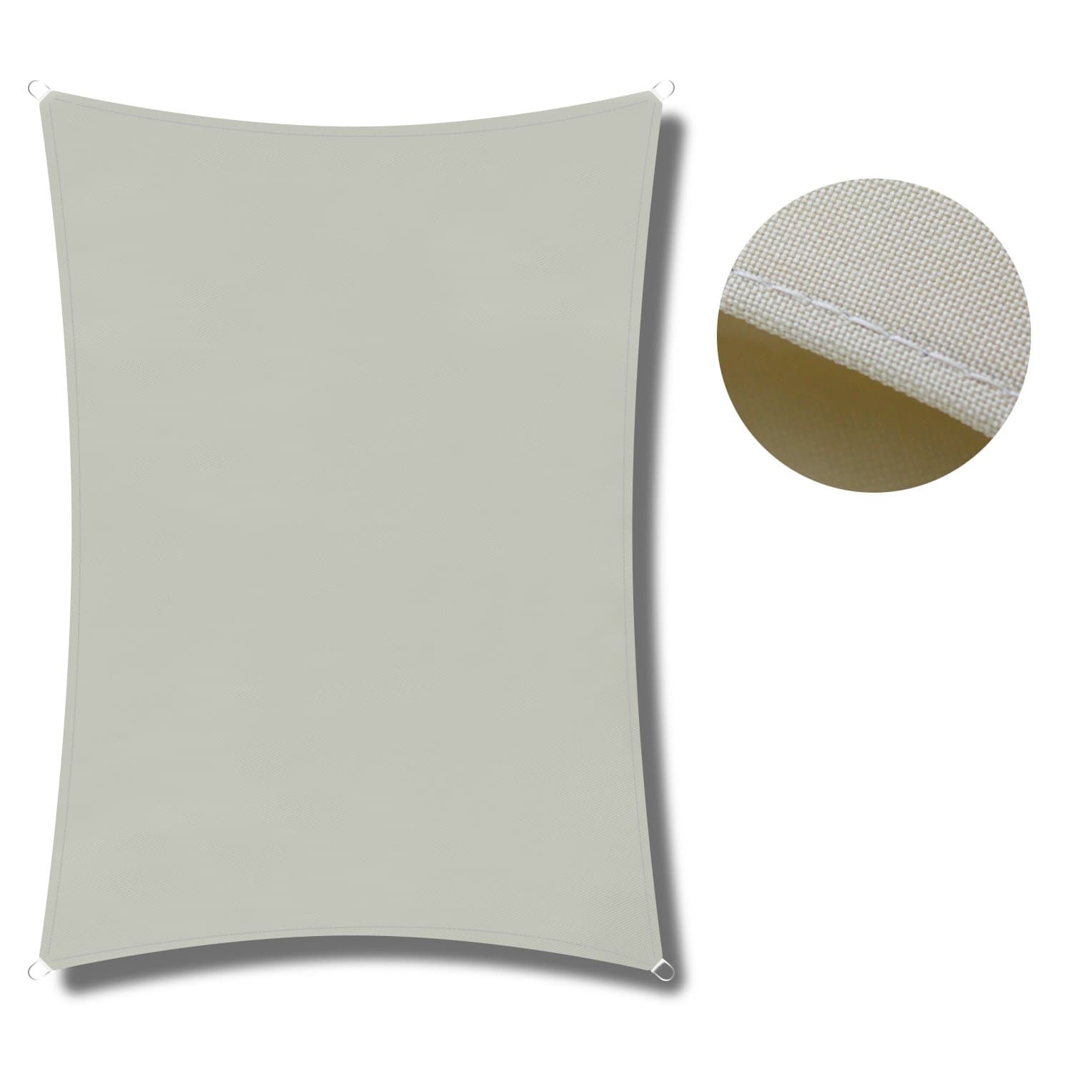 COCOFLY 3 x 2m Sun Shade Sail Canopy Right Rectangle UV Block Sail For Outdoor Patio Garden Swimming Pool - (1 year warranty)