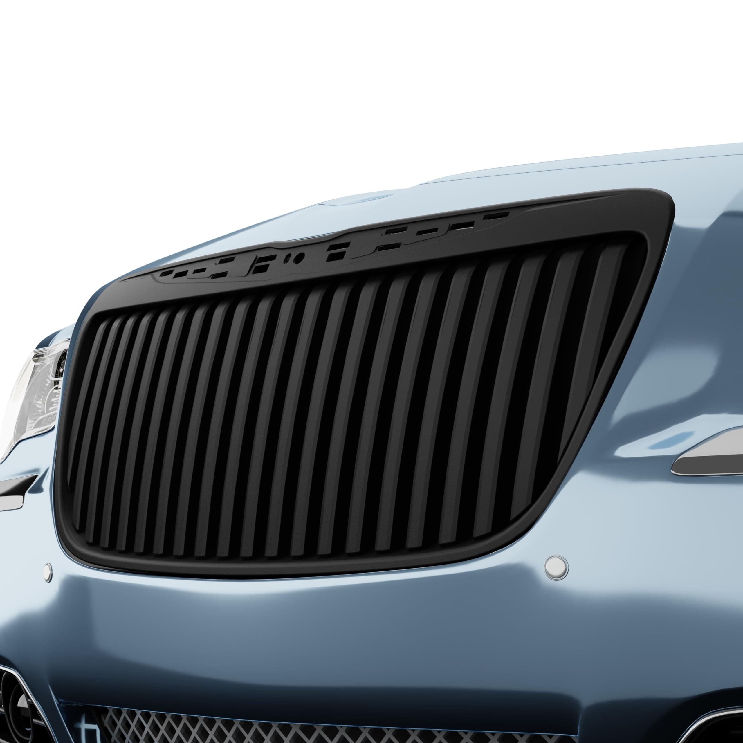 Armordillo RR Vertical Style Front Grille|Compatible With 2011-2014 Chrysler 300 / 300C|8719992|Matte Black|Front Hood Bumper Grille