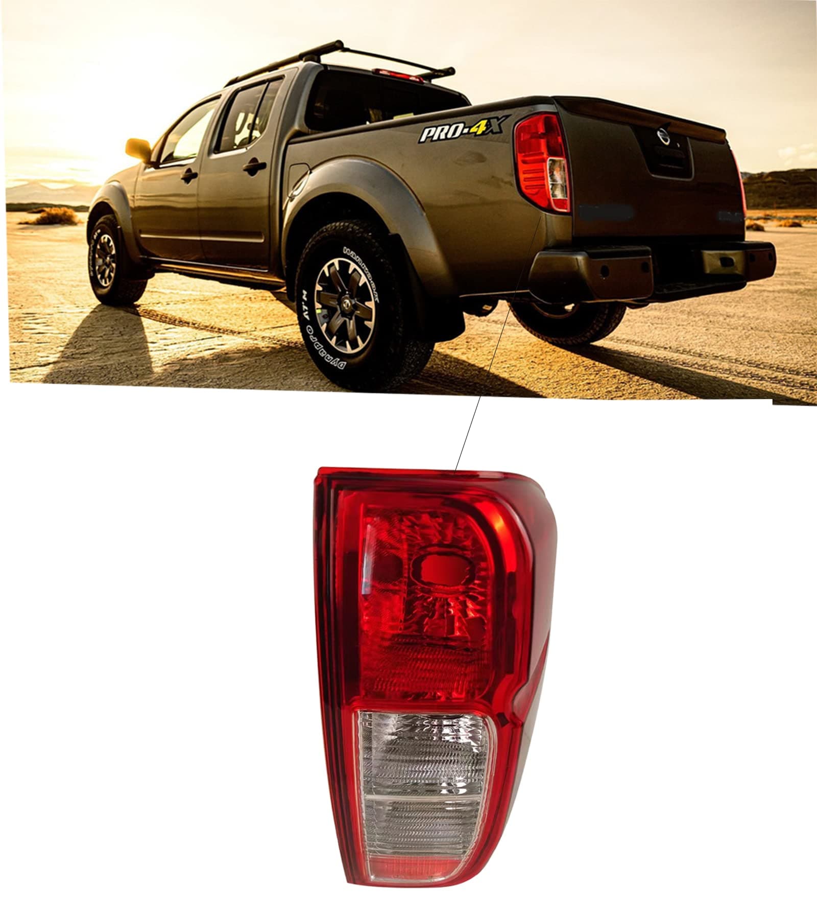 LINLINS Tail Light For Nissan 2005-2021 Frontier 2009-2012 Suzuki Equator Right Passenger Side NI2800170 26550EA825 Taillamp (without Bulb
