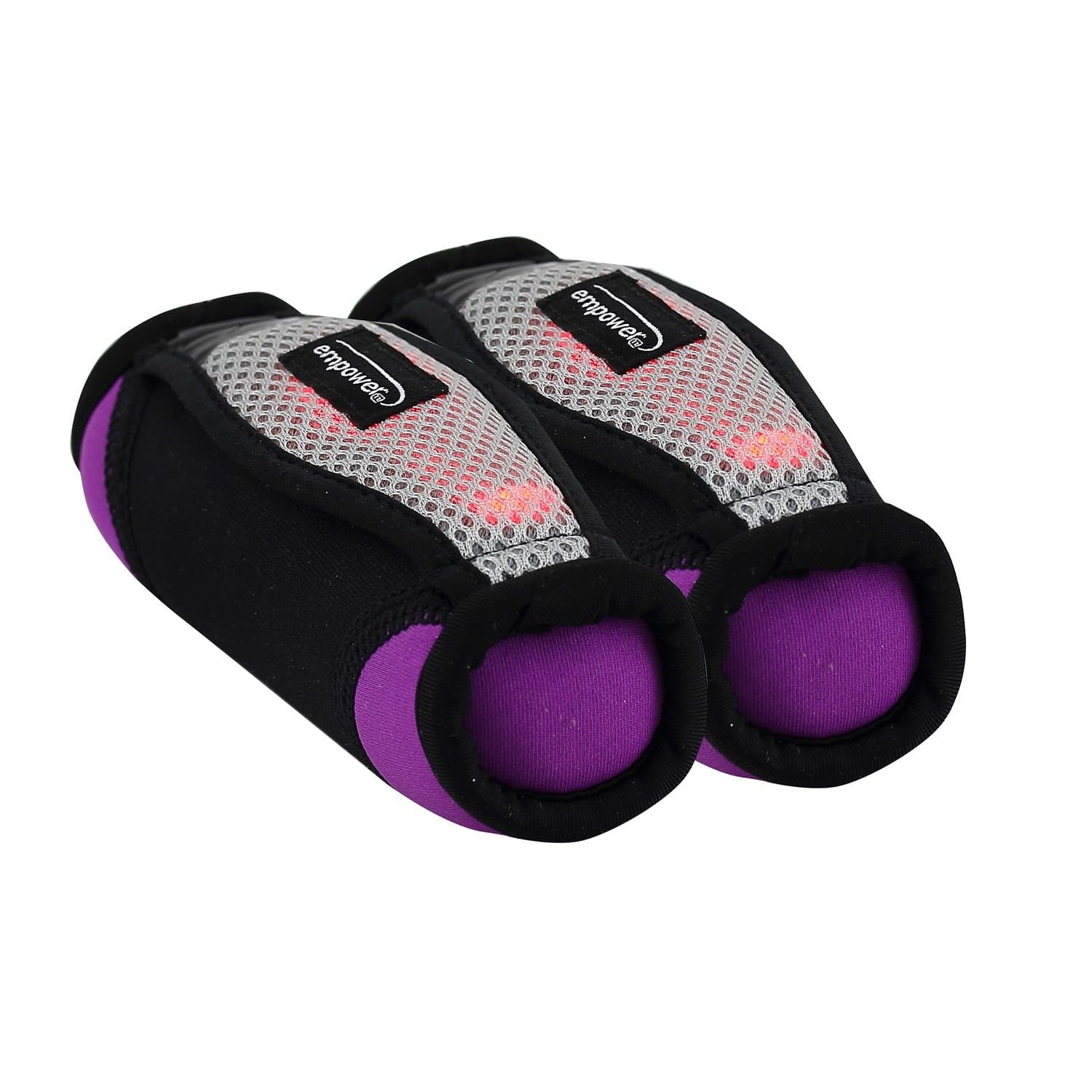 Empower Lighted Soft Walking Weights, 2Lb Pair, Purple