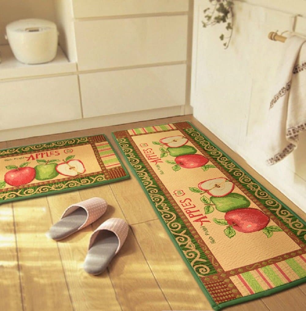 Splendid Mart Apples Pattern Kitchen Mat Rug Carpet Doormat,47x18 Inches