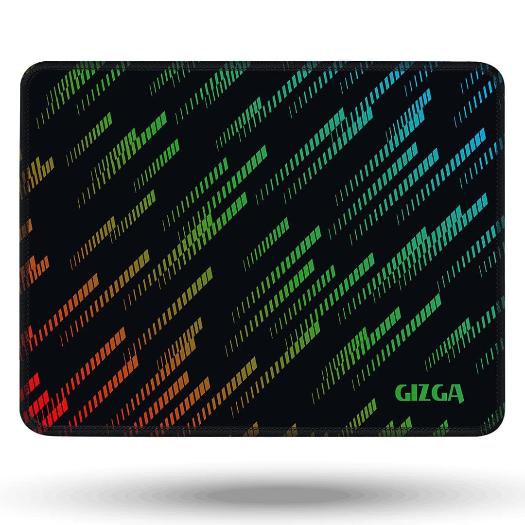Gizga Essentials Extended Mouse Pad/Gaming Mouse Pad/Desk Mat|Has Anti-Slip Rubber Base, Smooth Mouse Control, Mercerized Surface, Antifray Stitched Embroidery Edges|For Office Home (44 x 35 cm)