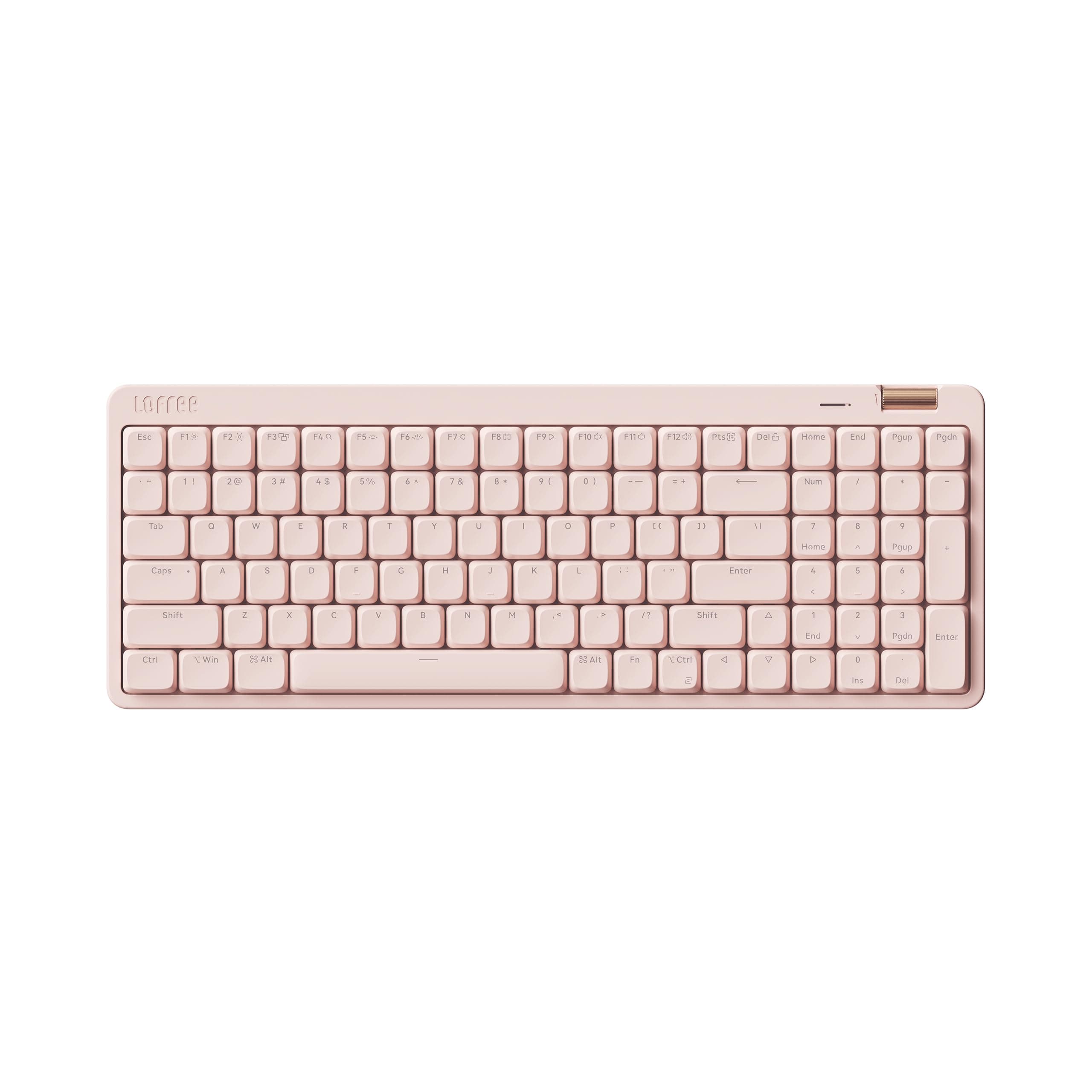 Flow Lite 100 Keys Low Profile Mechanical Keyboard, Swappable Rechargeable Wireless Keyboard with 2.4G Receiver, Bluetooth and Wired Connection for Windows, Mac/ Specter Linear Switches (Flamingo)
