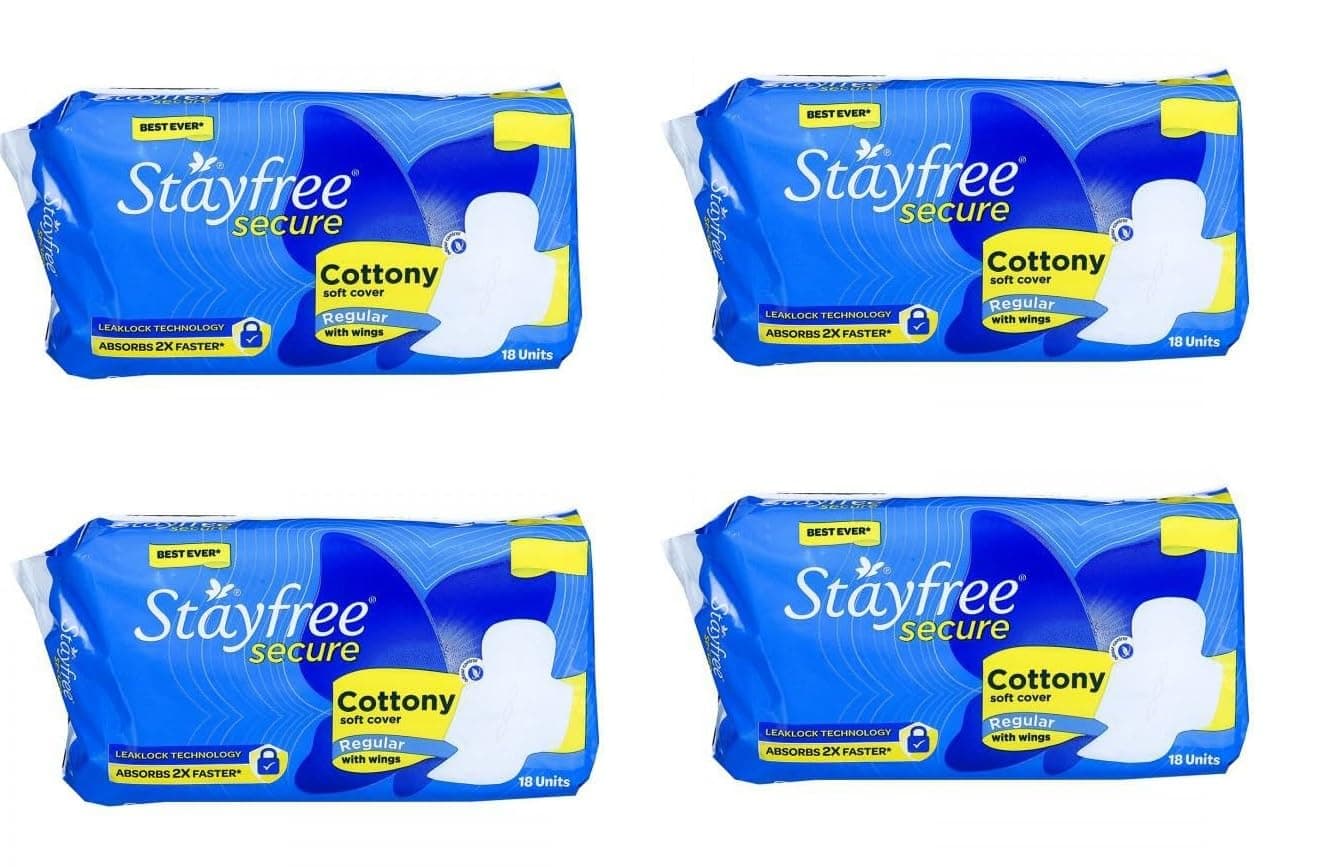 best Secure Cottony Soft Regular Sanitary Pad Sanitary Pad (Pack of 4)