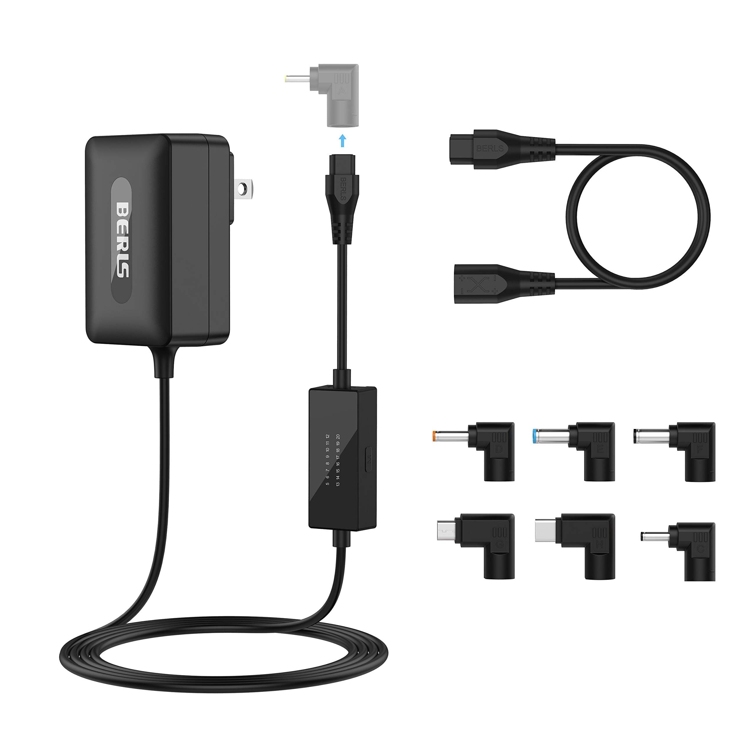 IBERLS 18W AC/DC Adapter Universal 5V 6V 7.5V 9V 12V 15V 20V Regulated Multi Voltage Switching Power Supply For Household Electronics CCTV Cameras Household Routers Roku Speaker Smart Phone Mp3 Tablet