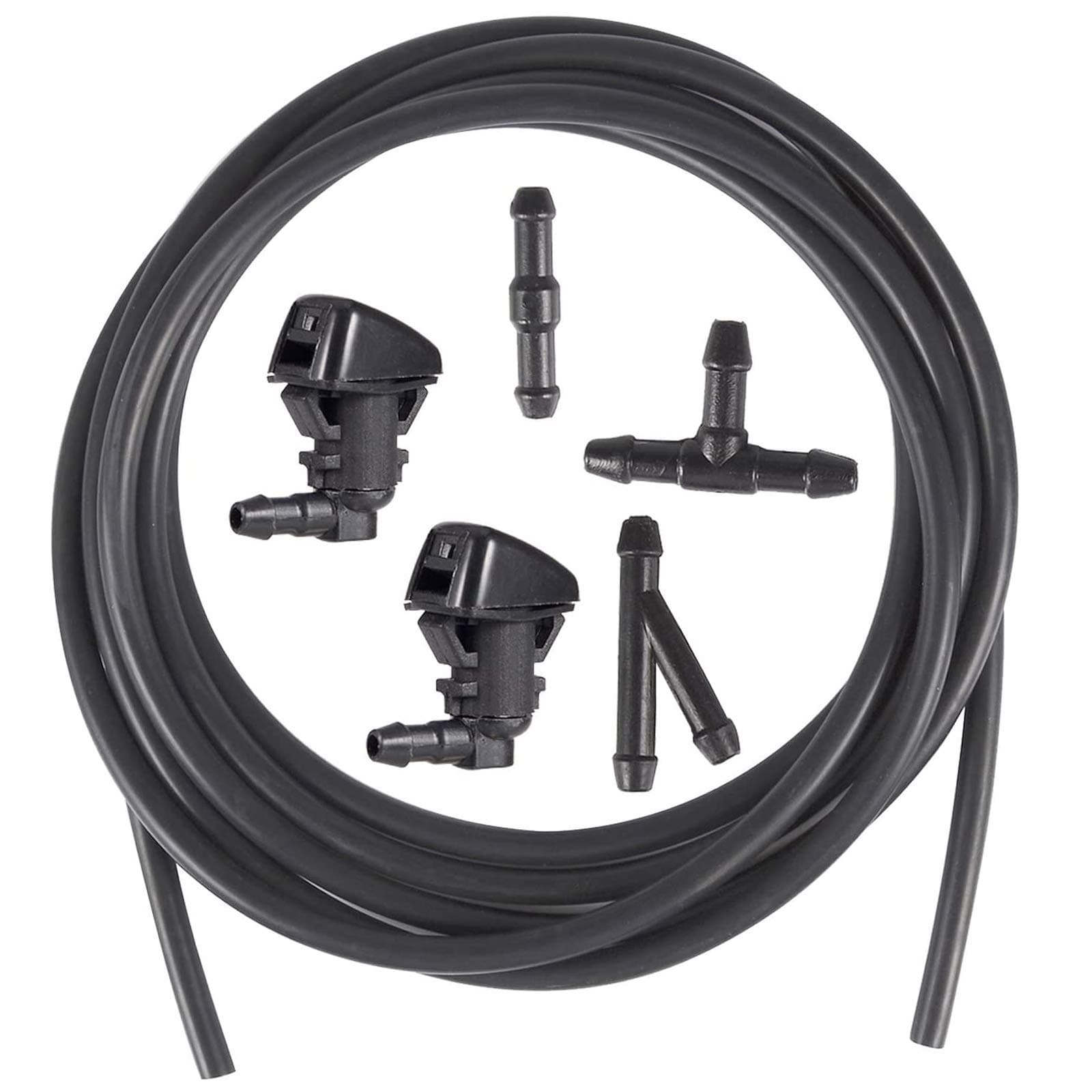 BingSnow 20 Pcs Windshield Washer Squirter Nozzle Spray for 2008 2009 2010 Ford F250 F350 F450 F550 Super Duty and 3 Meters Fluid Hose with 3 Pcs Connector, Replace OEM # 7C3Z-17603-A