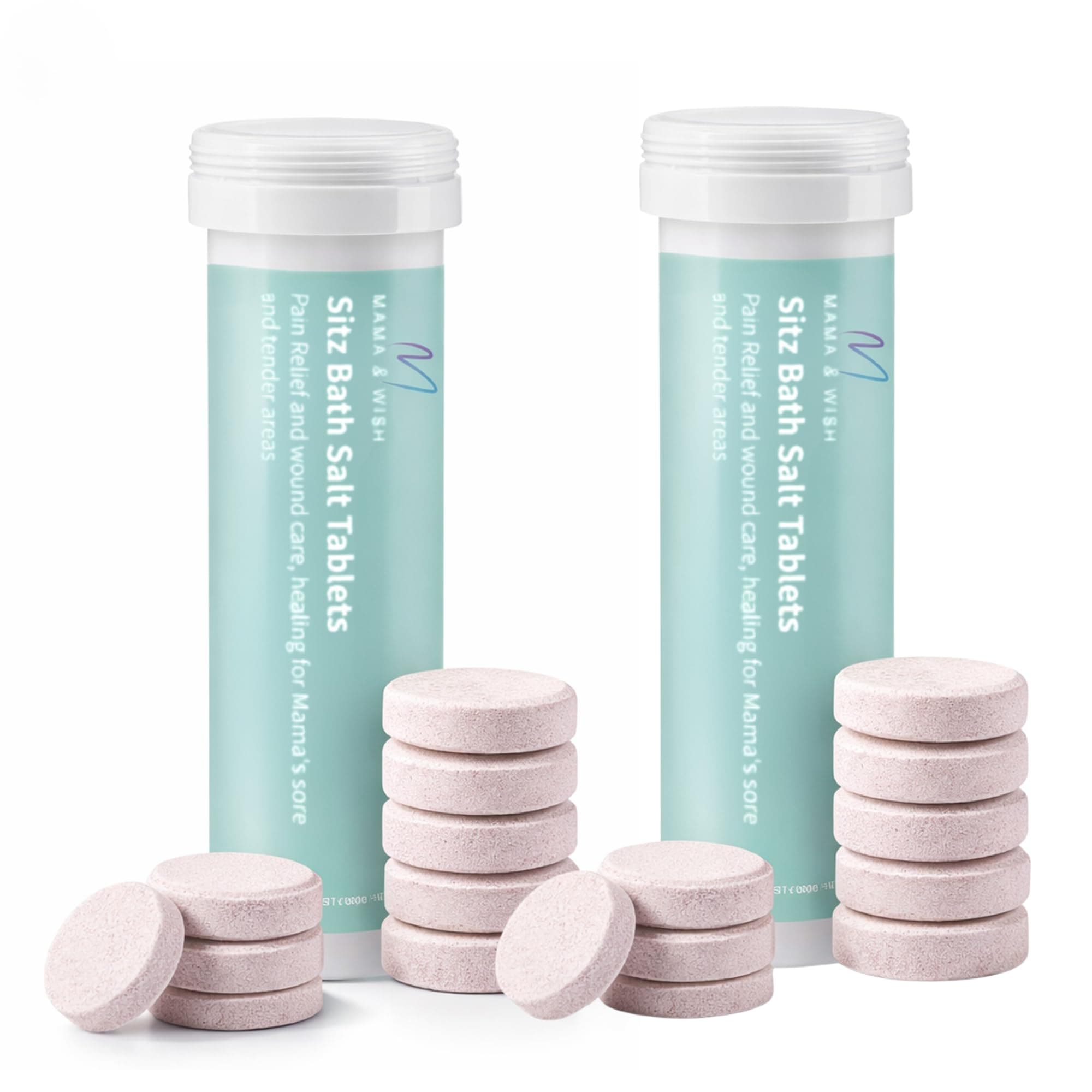 Sitz Bath Salt Tablets for Postpartum Care | Postpartum Essentials Pack of 10 Sitz Bath for Postpartum Care|Postpartum and Hemorrhoids Recovery | Natural Salts & Minerals Postpartum Bath Soak (2 Pack)