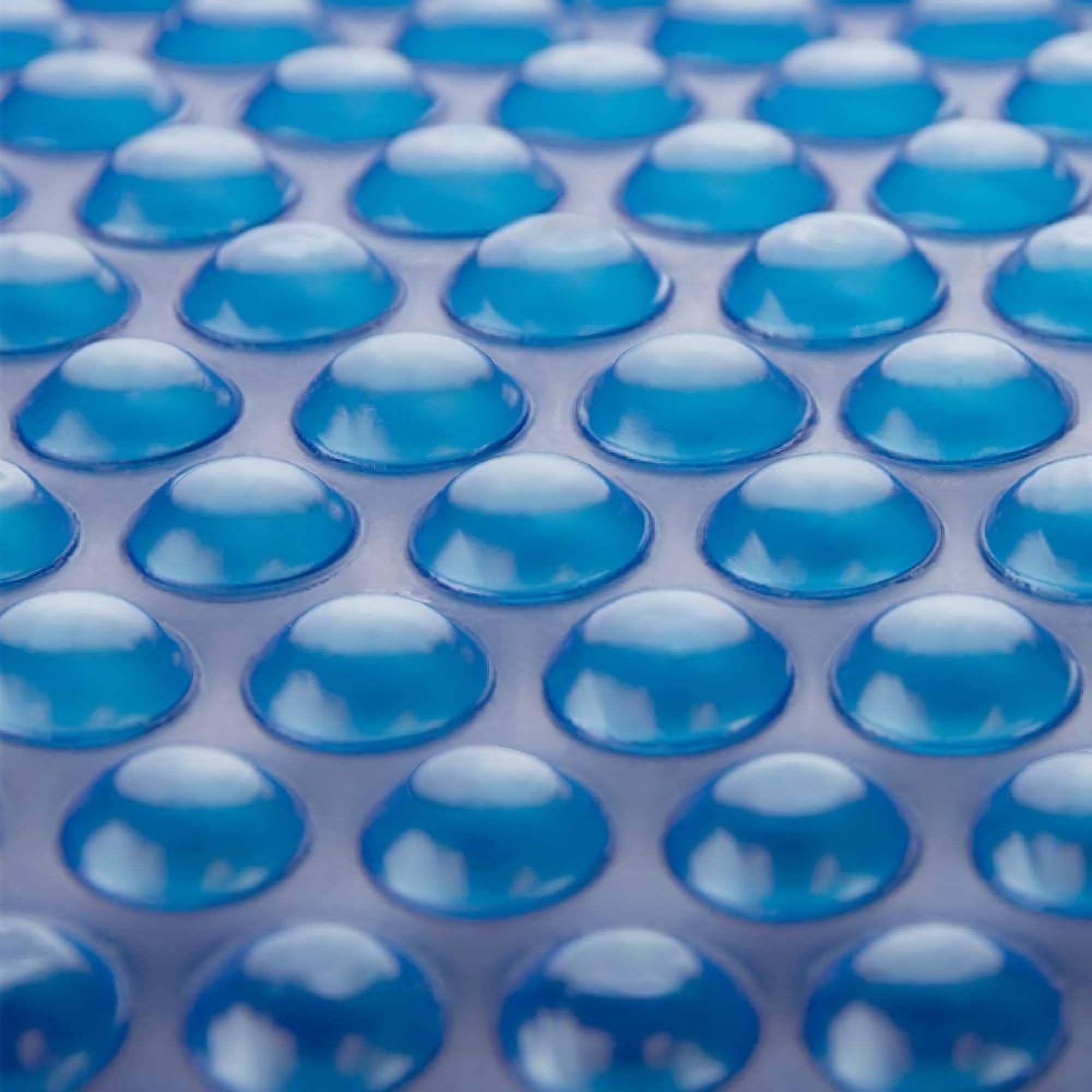 Blue 7 ft x 7 ft Square Solar Cover | 800 Series | Heat Retaining Blanket for Inground & Above Ground Swimming Pools & Spas | Sun's Natural Energy Heats Pool | Bubble Heating Blankets