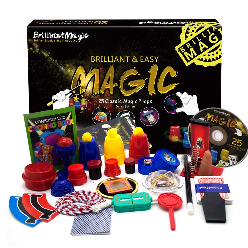 BrilliantMagic BMM001 New Black Dulexe Magic Set Box Easy Magic Tricks Kit for Young Magicians