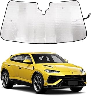 Front Windshield Sunshade for Lamborghini Urus 2018-2023, Front Window Sun Shade, Foldable Reflective Sun Visor, Screen Shield Cover Blocker UV Protector HeatShield