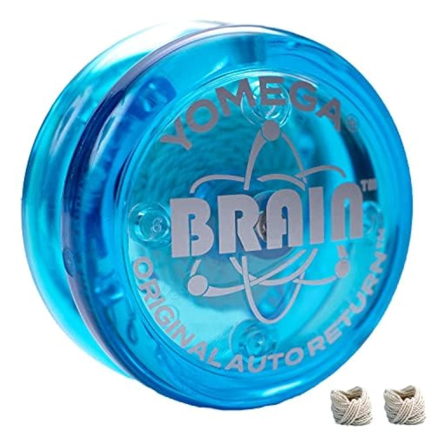 The Original Yoyo with The Brain - Includes Auto Return Technology- Beginner Level One String Trick Yo Yo + Extra 2 Strings & 3 Month Warranty (Blue)