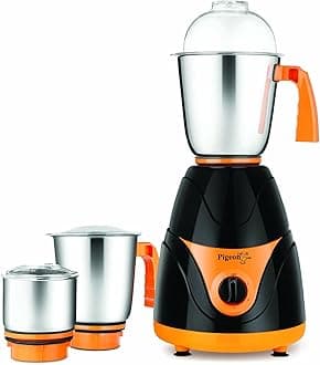 Pigeon mx7 Polycarbonate Black Pearl Mixer Grinder (750W, Multicolour)