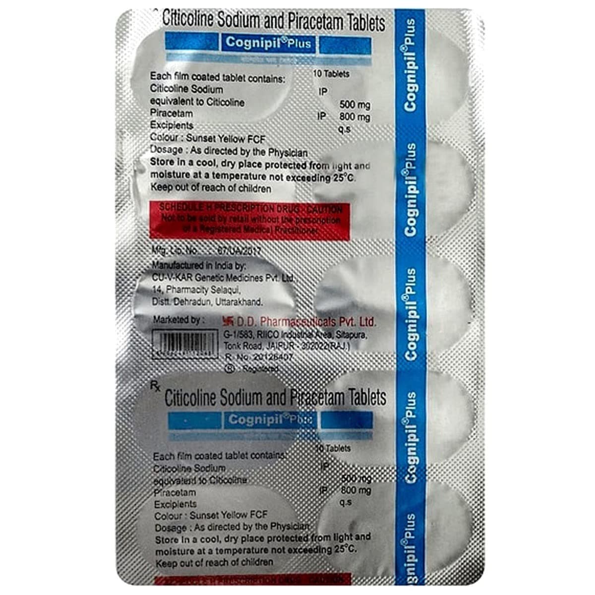 Cognipil Plus - Strip of 10 Tablets