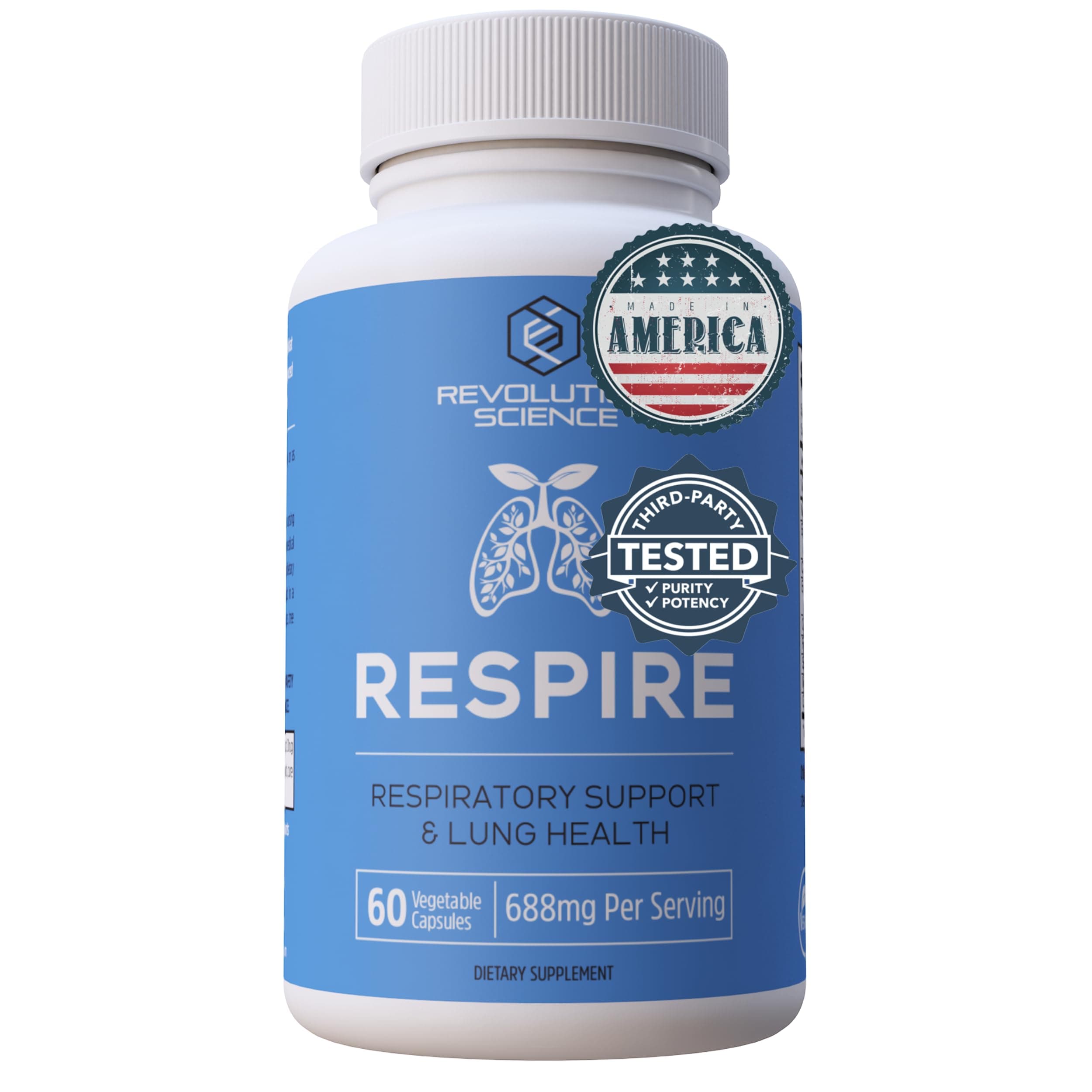 - RESPIRE Lung Support Supplement – Super Lungs Complex for Lung Detox & Lung Cleanse Support, Clear Lungs + Bronchial & Sinus Support, Deep Breathing & Lung Health Support, 60 Veg Capsules