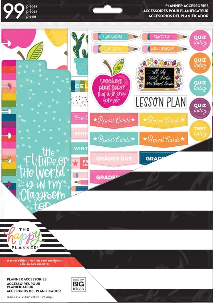 The Happy PlannerBIG Accessory Pack, Teacher, Multi