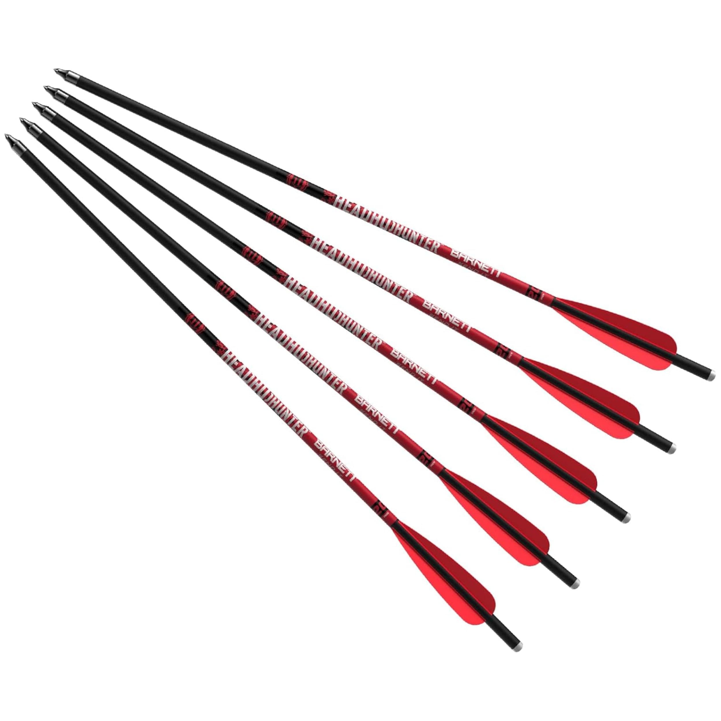 BARNETT Headhunter Crossbow Arrows — Different Pack Sizes, Standard Moon Nocks, Includes Field Points, Pre-Fletched for Crossbow Use