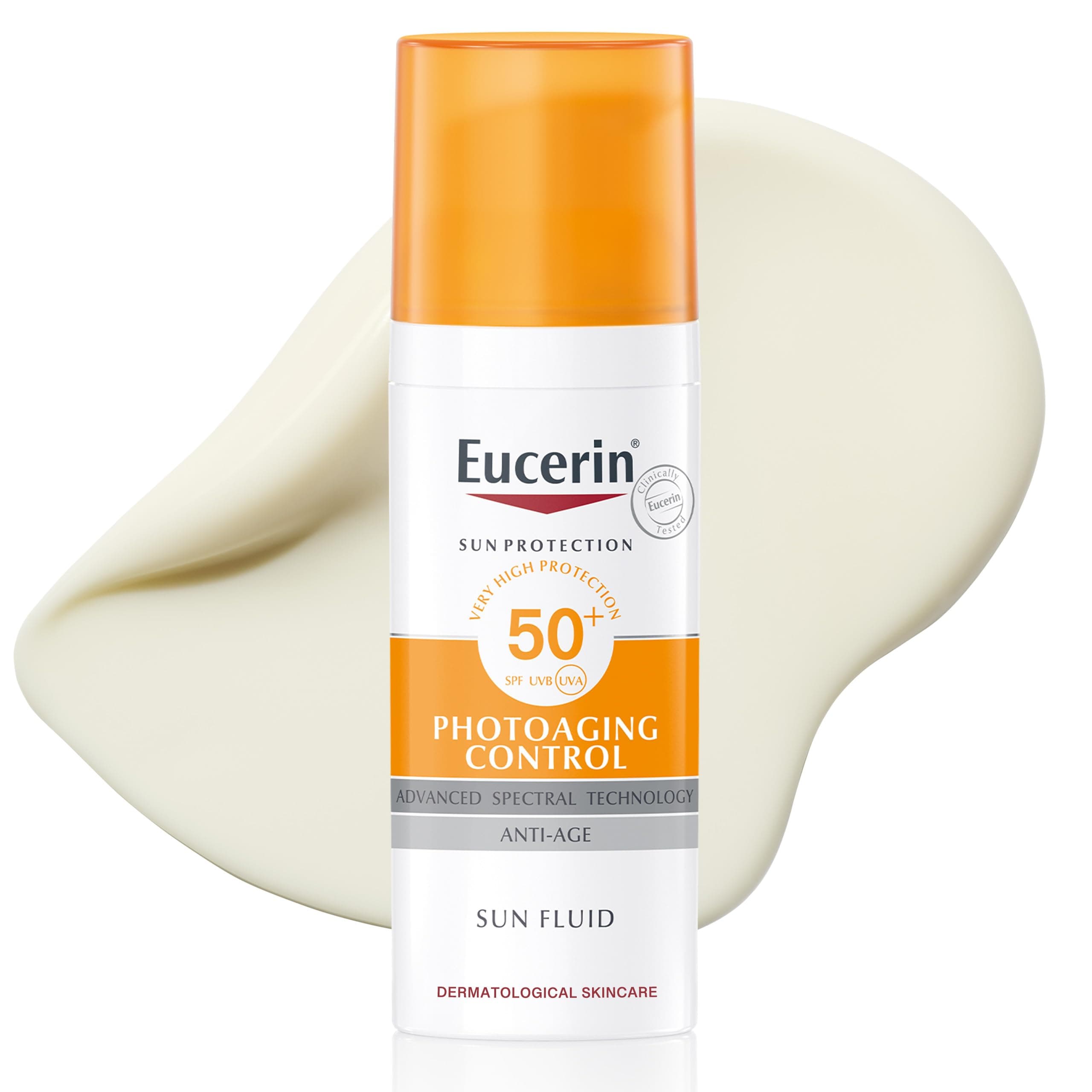 – Eucerin Face Sunscreen Photoaging Control Anti-Age Sun Fluid SPF 50, 50ml
