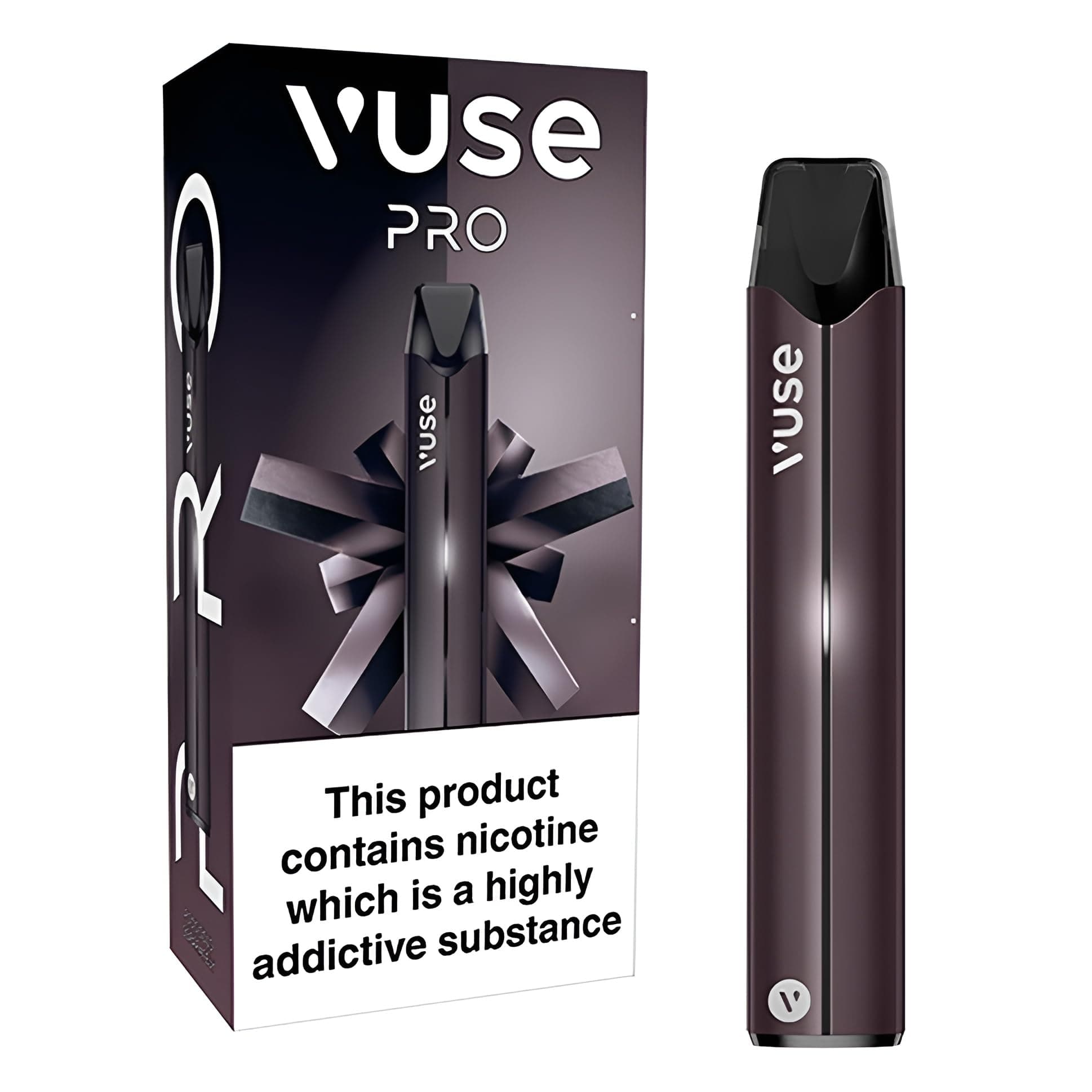 Vuse Pro Vape Kit, Slim Design, Fast Charging, Splash-Resistant, reusable, rechargeable & refillable vape, compatible with Vuse ePod 2 pods (Sold Separately), Black