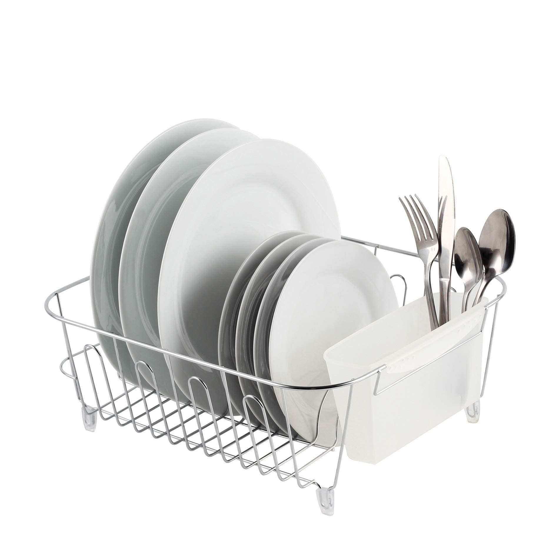 Small Deluxe Dish Drainer, Chrome