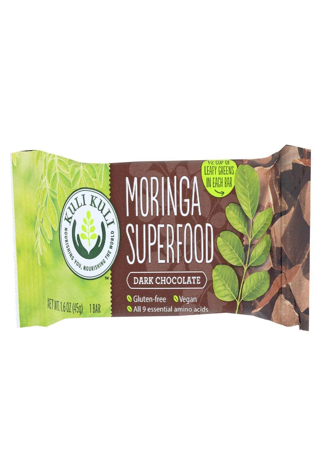 Kuli Kuli Mo Bar Moringa Dark Chocolate, 1.6 oz