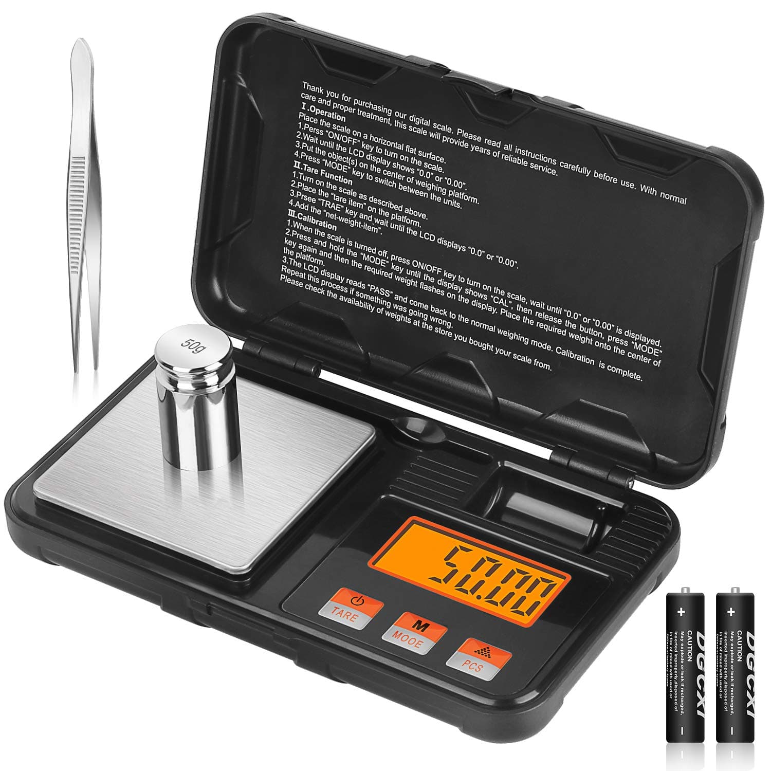 High-Precision Scale 0.01g/300g Electronic Scale for Personal Use Pocket Digital Balance Carat Scale Laboratory Scales Lab Scale Scientific Analytical Balance