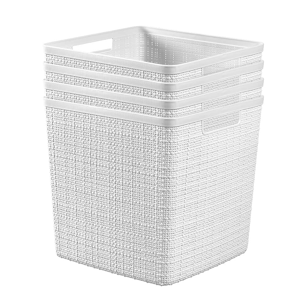 Jute Cube Decorative Basket