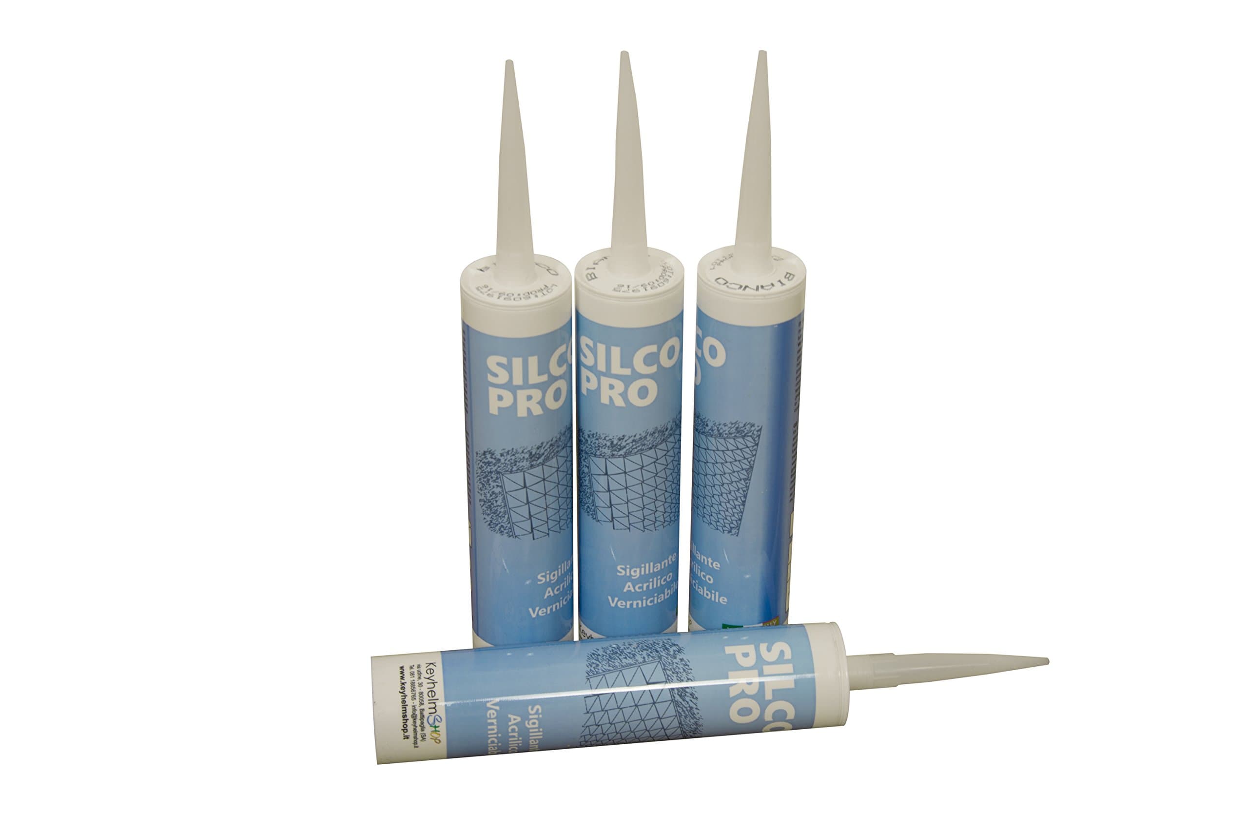 Silicone Acrylic White - Silco Pro Pack of 4