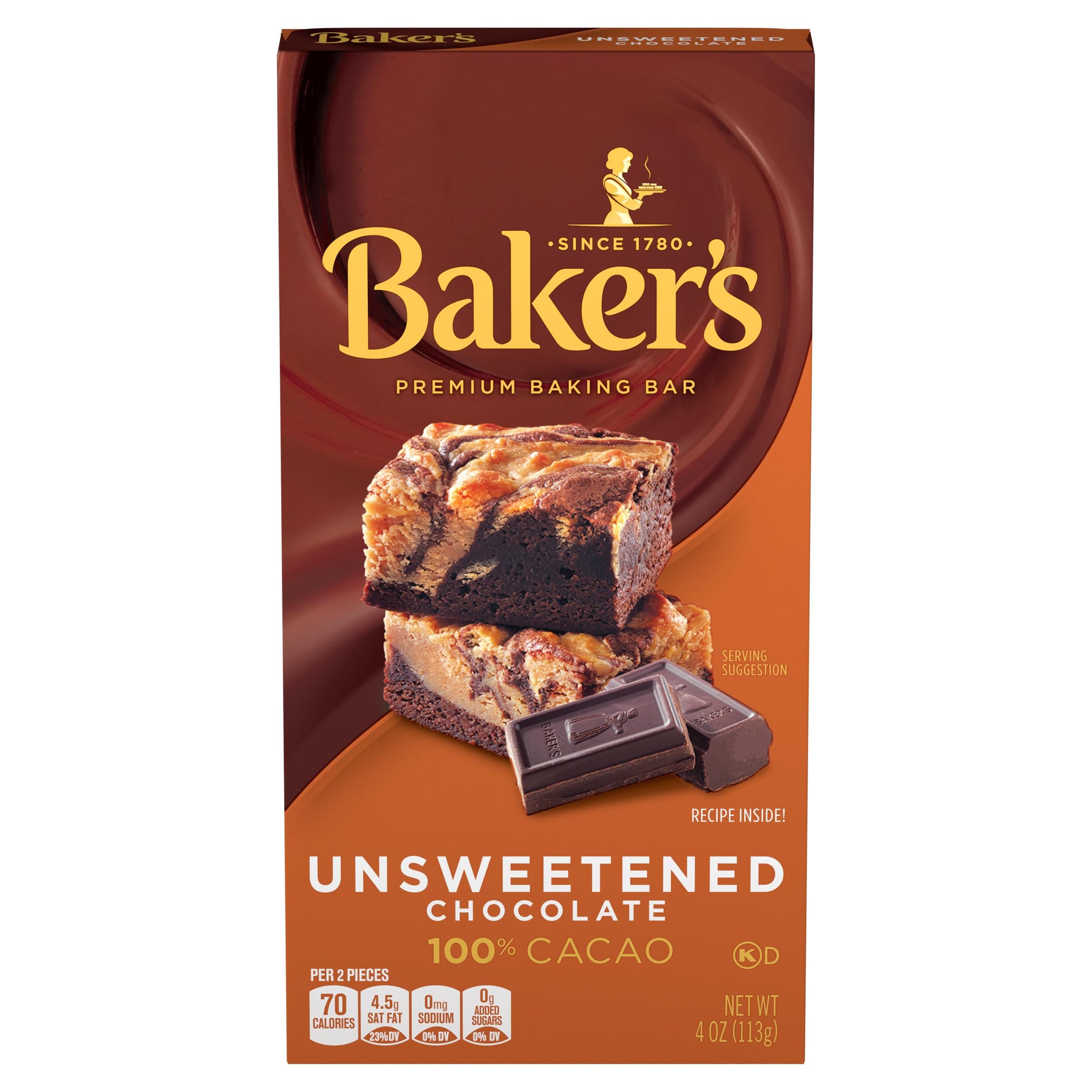 Baker's , Unsweetened Chocolate, 4 Oz