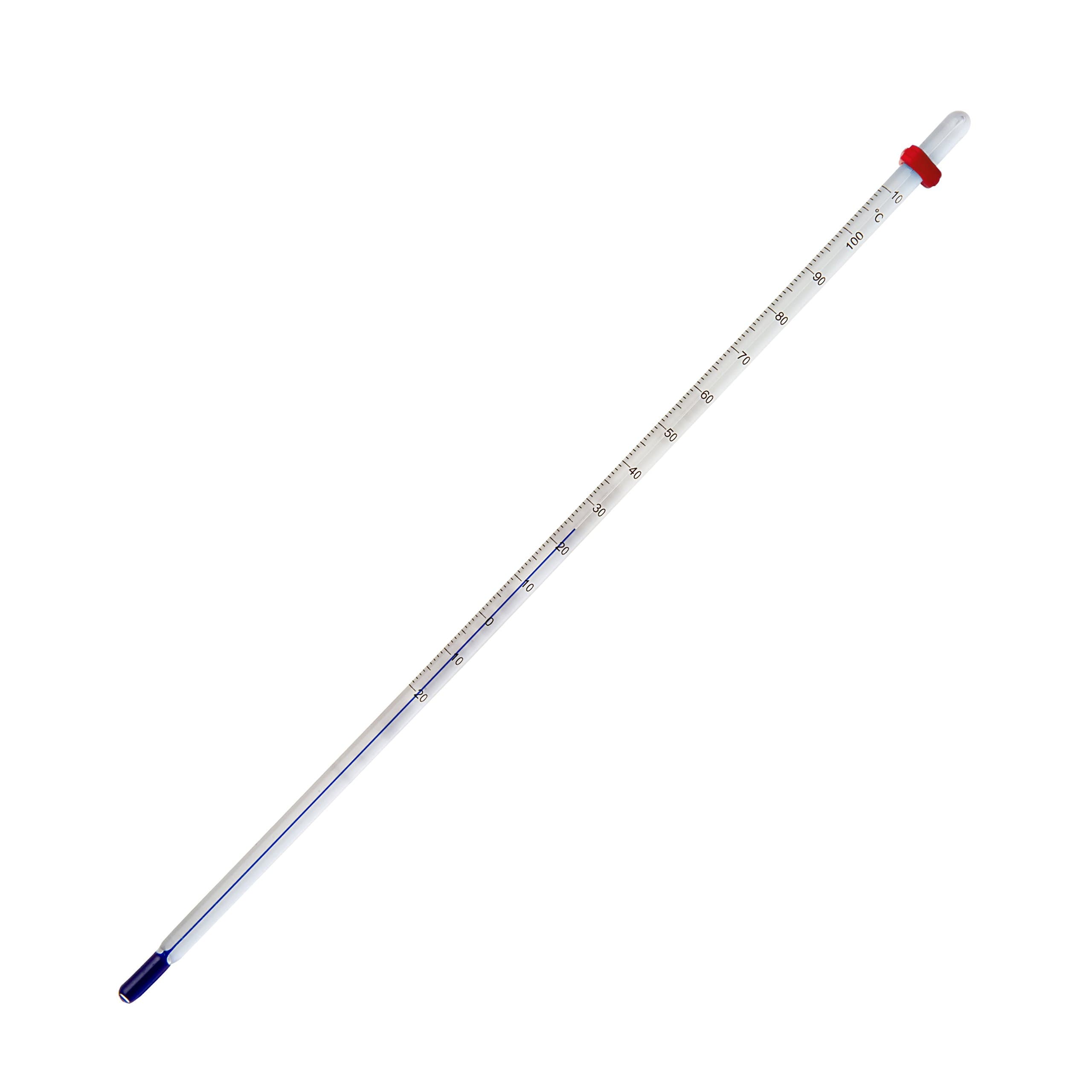 SP Bel-Art, H-B DURAC Plus General Purpose Liquid-In-Glass Laboratory Thermometer; -20 to 110C, 76mm Immersion, Organic Liquid Fill (B60700-0400)