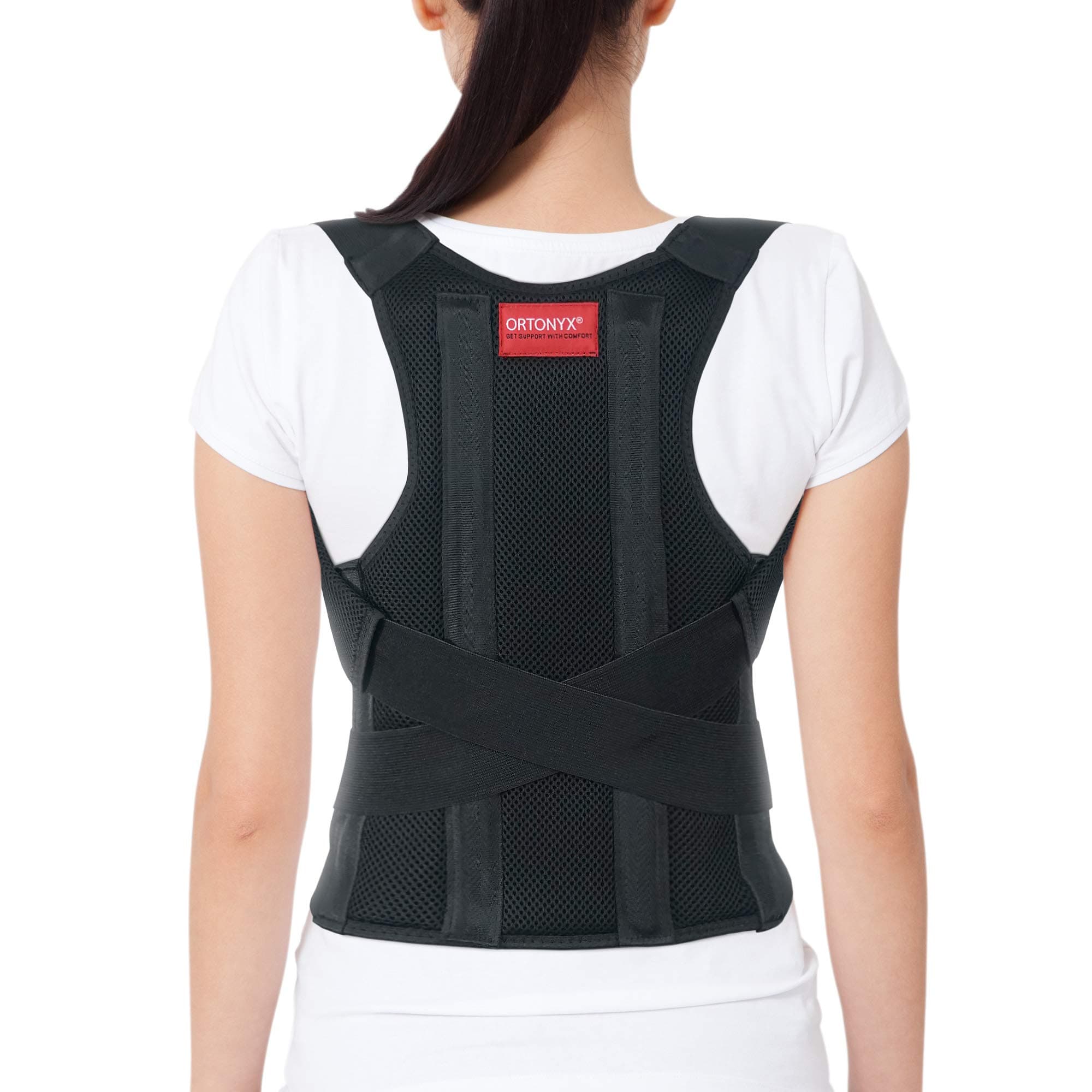 Comfort Posture Corrector Clavicle and Shoulder Support Back Brace, Fully Adjustable for Men and Women/656A-XS