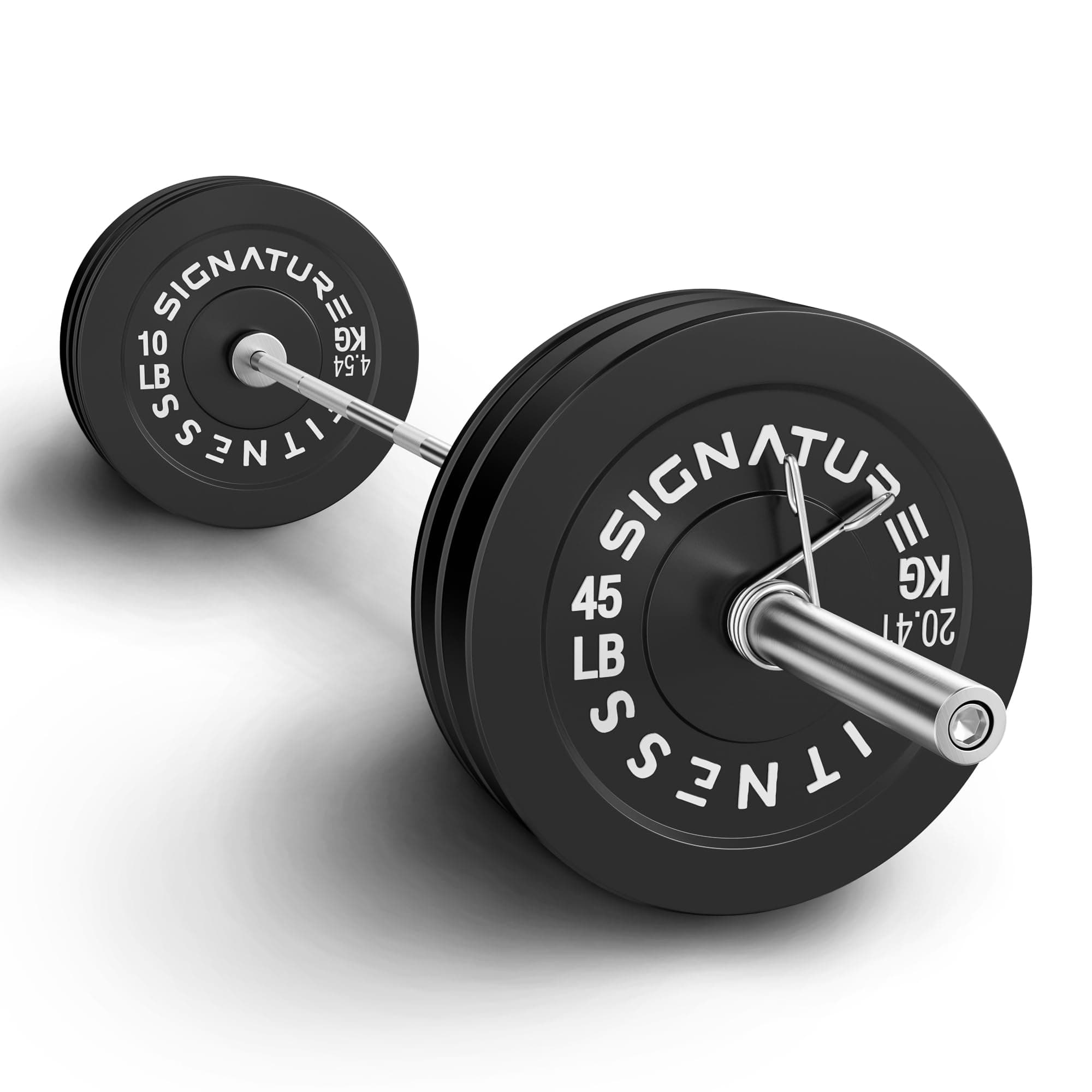 Fitvids Olympic Bumper Plates Set, 160 LB