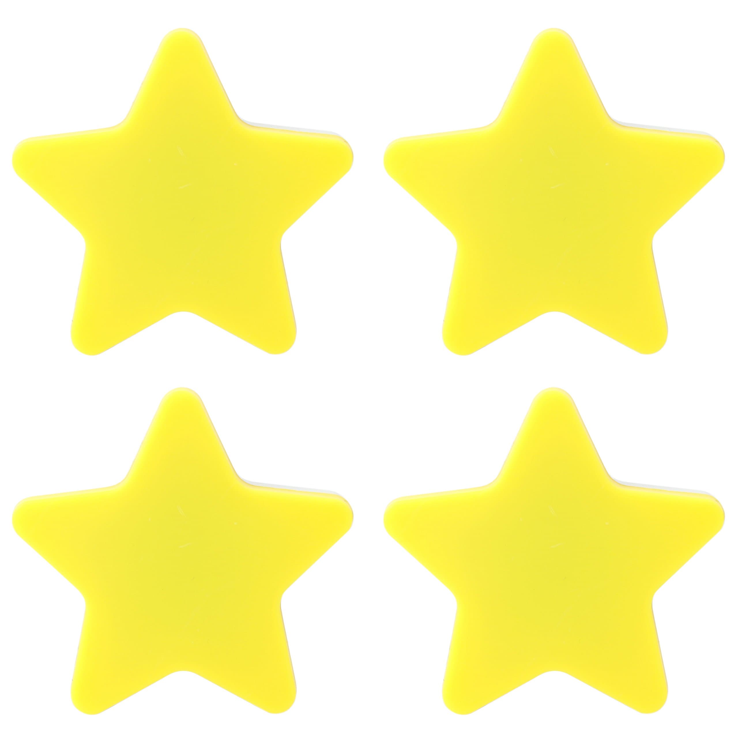 4 Pack WarmWhite-LED Plug-in Night Light for Kids - Light Sensor Controlled Dusk to Dawn Plug-in LED Night Lights - Pentagram Shaped Lamp Take Good Care Children Sleep