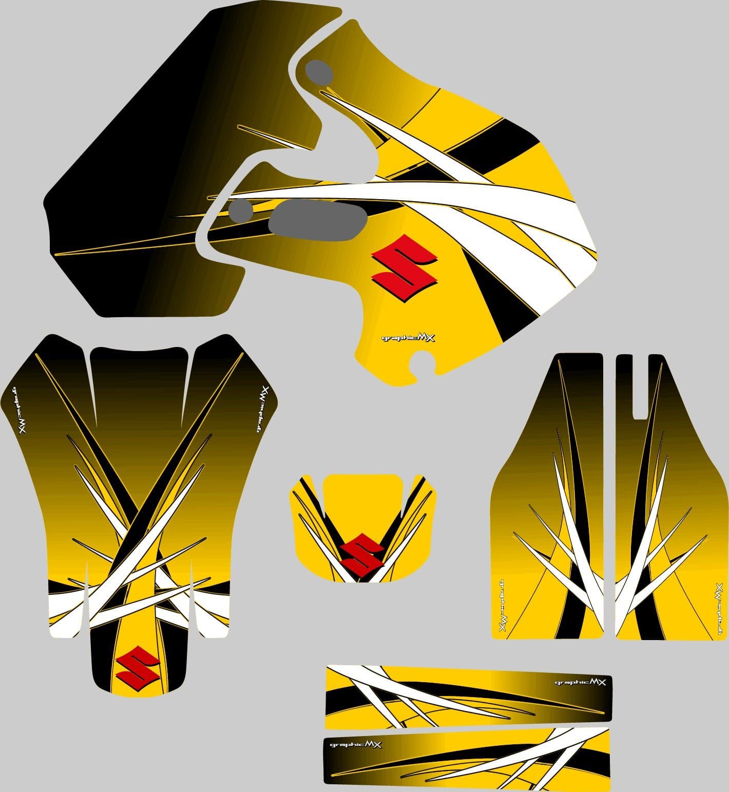 Suzuki RM125 RM250 K graphics kit 1999-2000