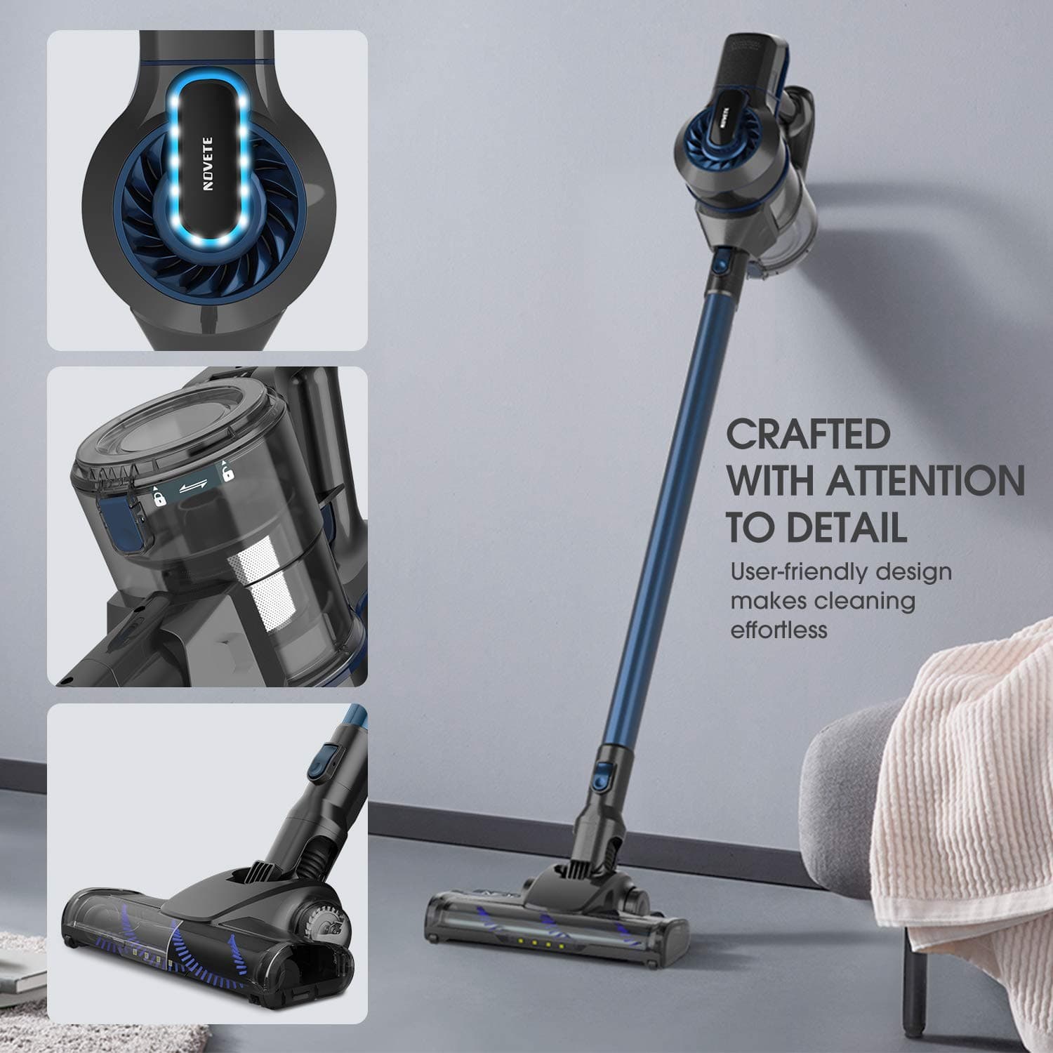 NOVETE Cordless Vacuum Cleaner