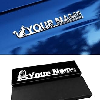 Custom Sign Metal Car Emblem, Custom Logo Emblems and Badges Side Rear Front Hood Trunk Gift for Cars Lovers, Emblem Personalized Car Gifts Sign Truck Letter