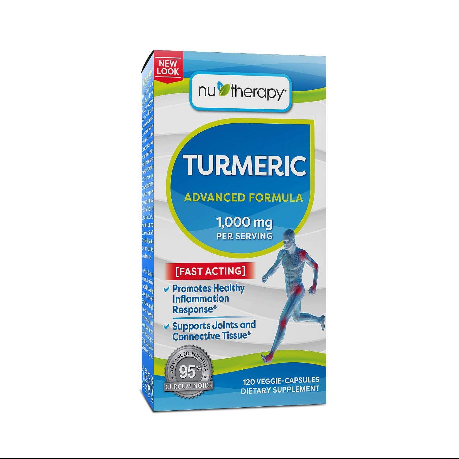 NuTherapy Turmeric Extract (Curcumin C³ Complex) Std. to 95% Curcuminoids, Joint & Inflammation Support; 1,000 mg 120 veggie capsules